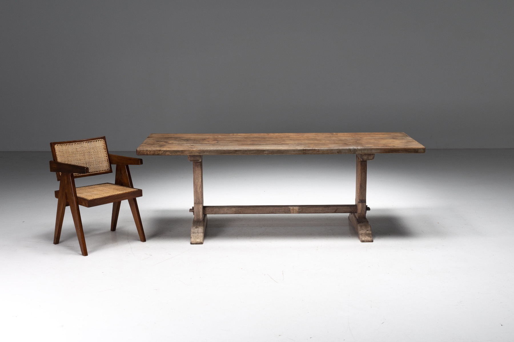 Rustic Primitive Dining Table - Early 20th Century
