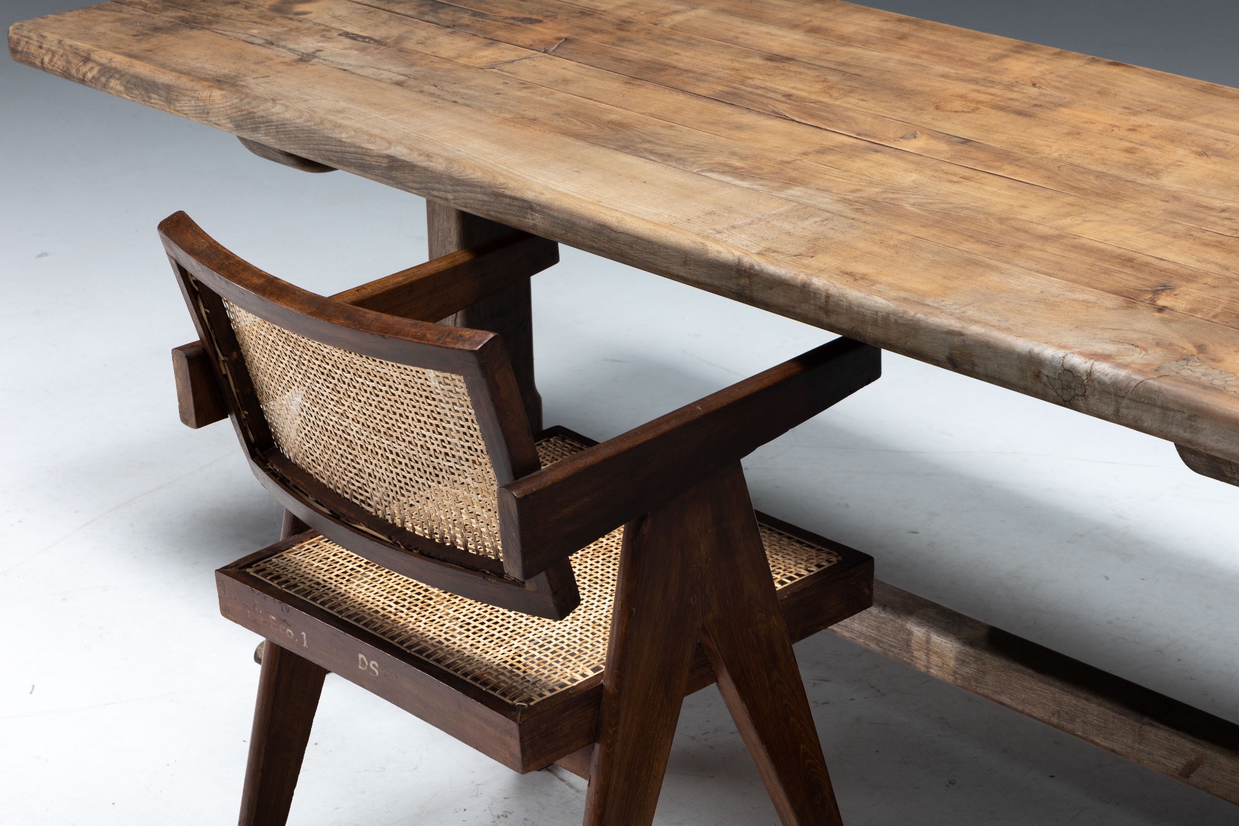 Rustic Primitive Dining Table - Early 20th Century