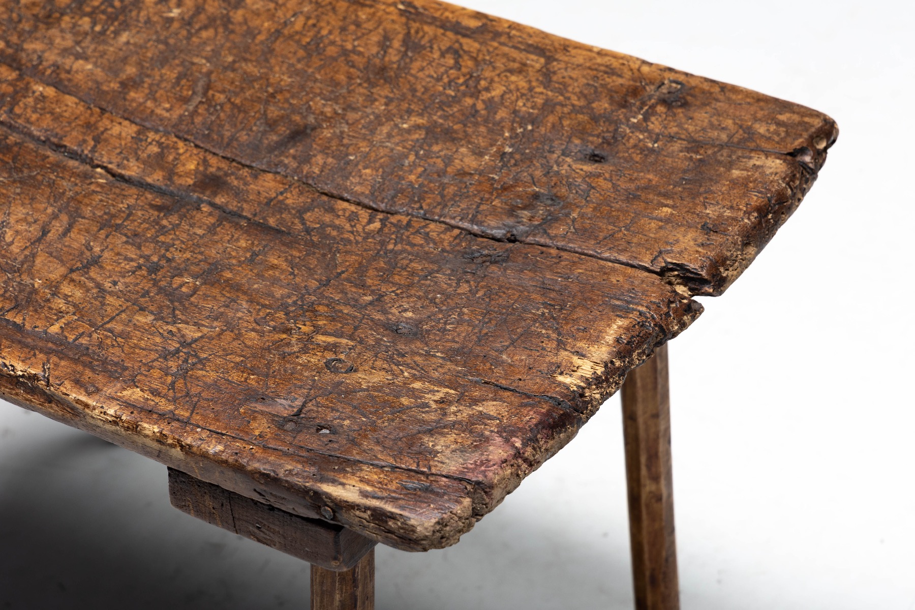 Organic Wabi Sabi Side Table - Early 20th Century