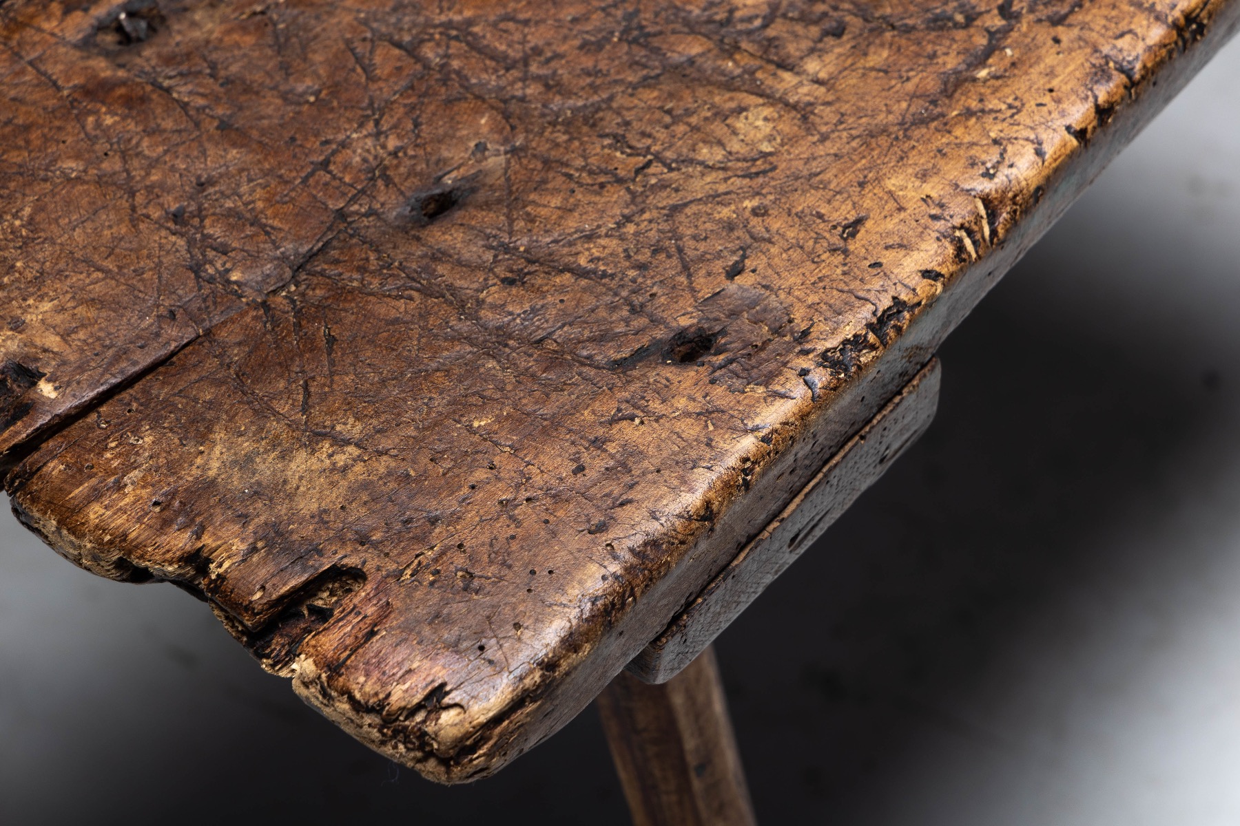 Organic Wabi Sabi Side Table - Early 20th Century