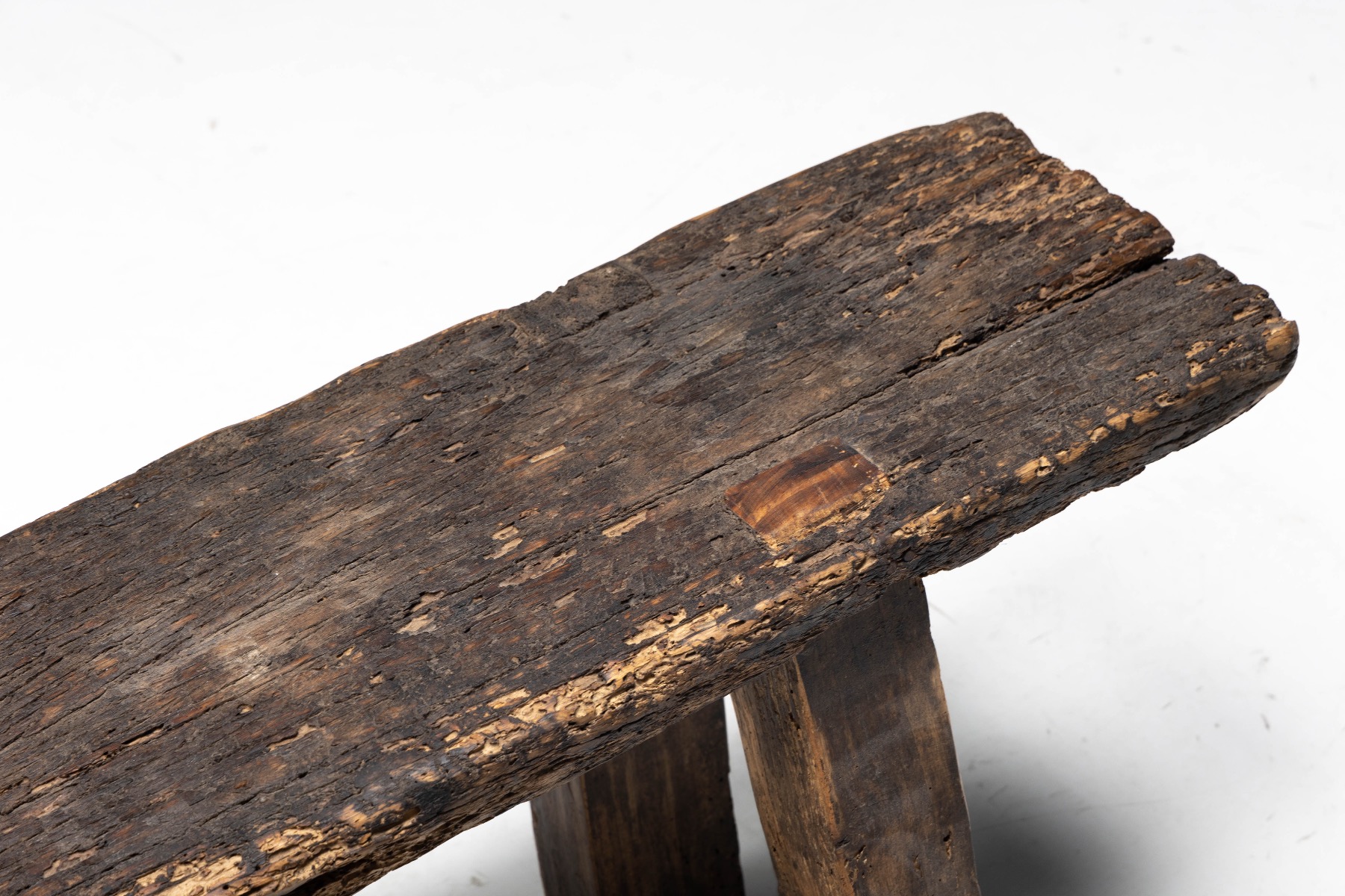 Rustic Art Populaire Bench - Early 20th Century