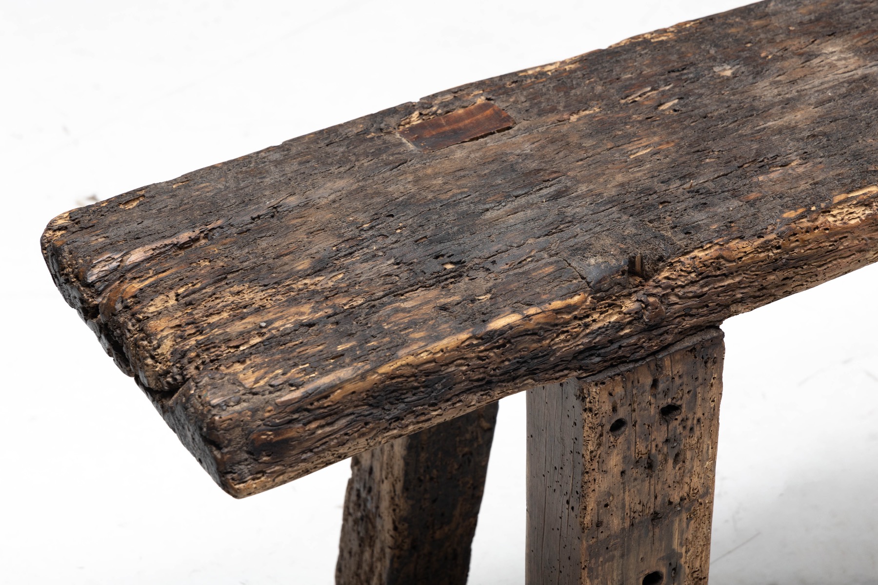 Rustic Art Populaire Bench - Early 20th Century