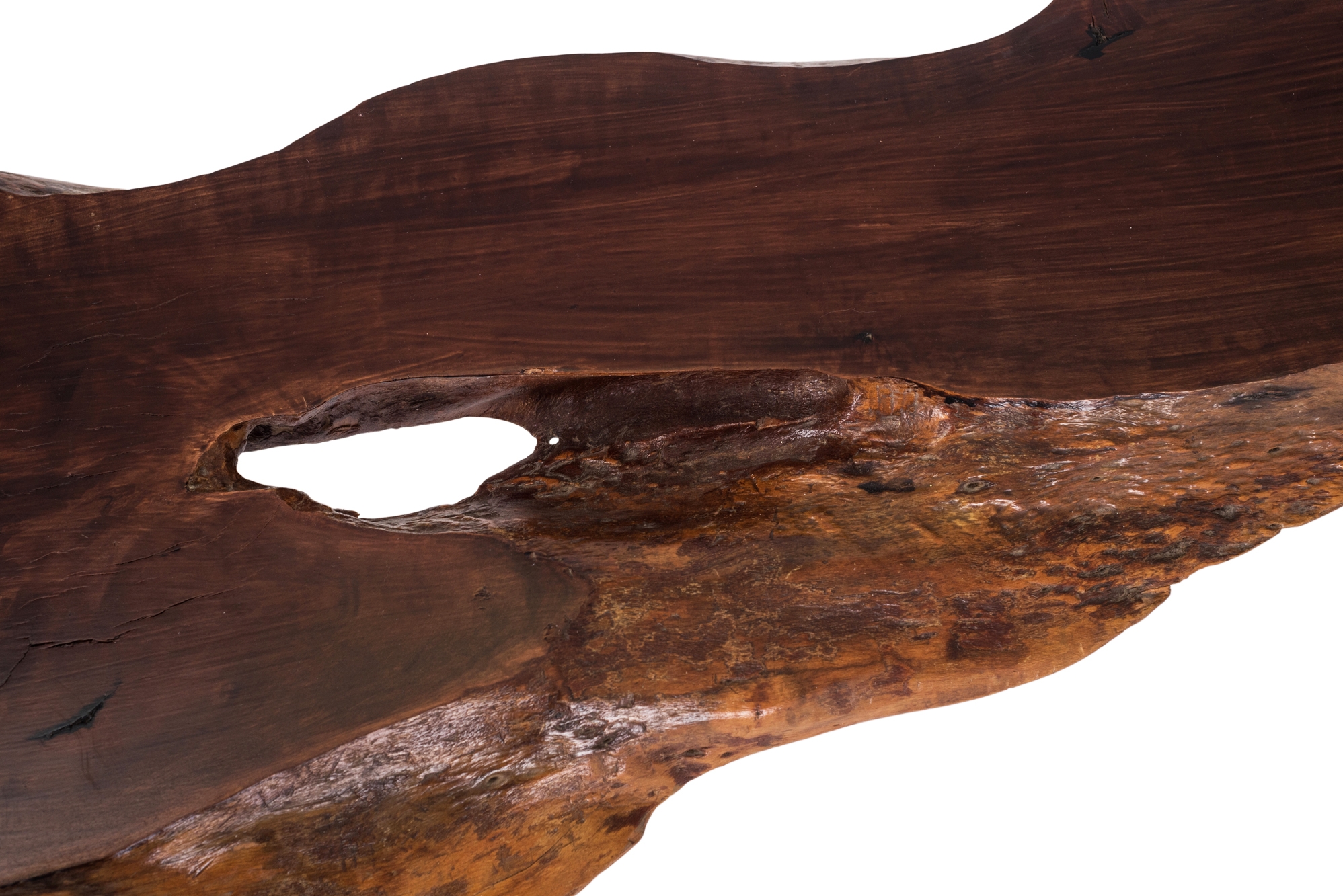 Wabi Sabi Style Coffee Table in Organic Walnut - 1960s