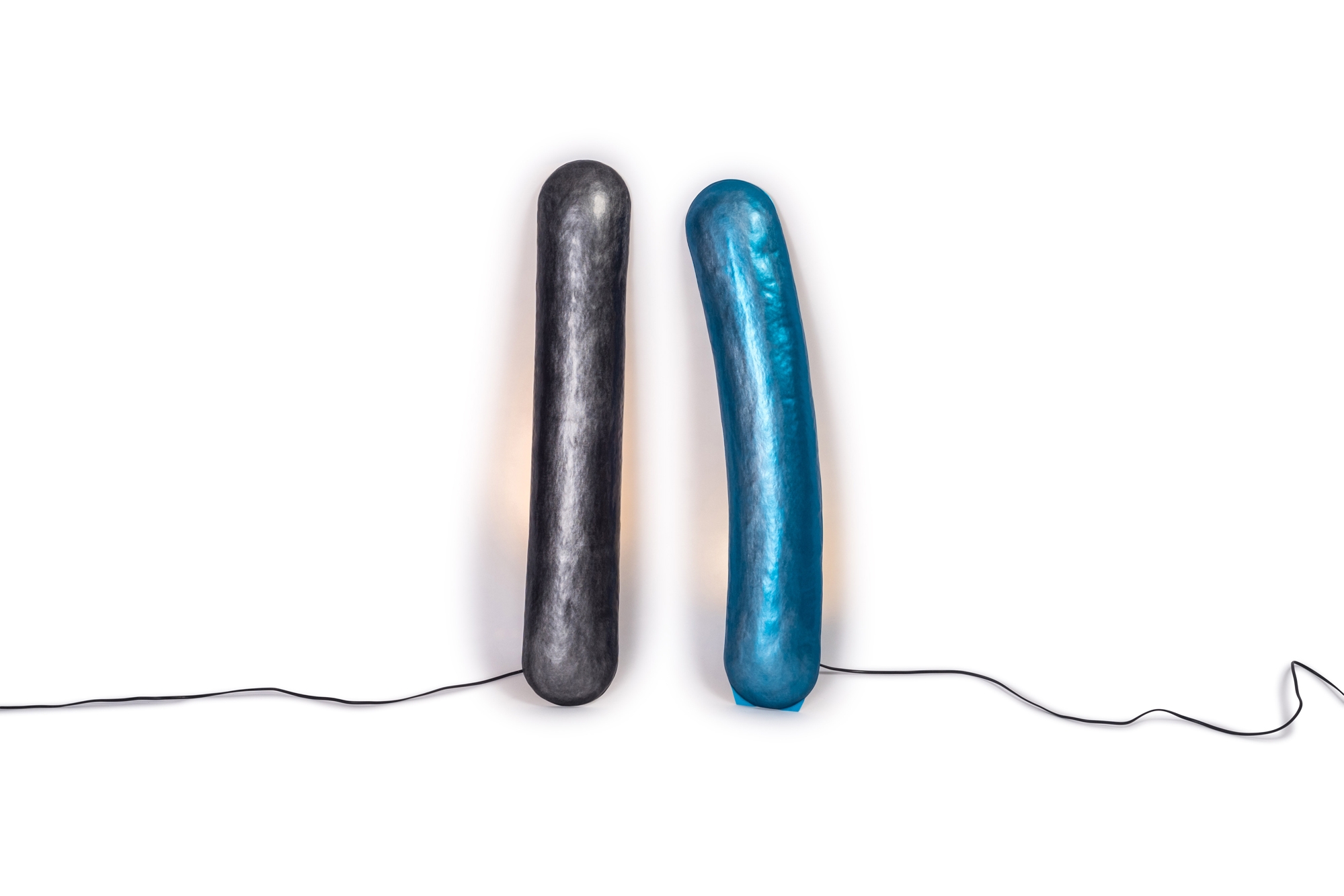 Sigve Knutson Floor Lamp In Blue Hammered And Anodised Aluminium - 2018