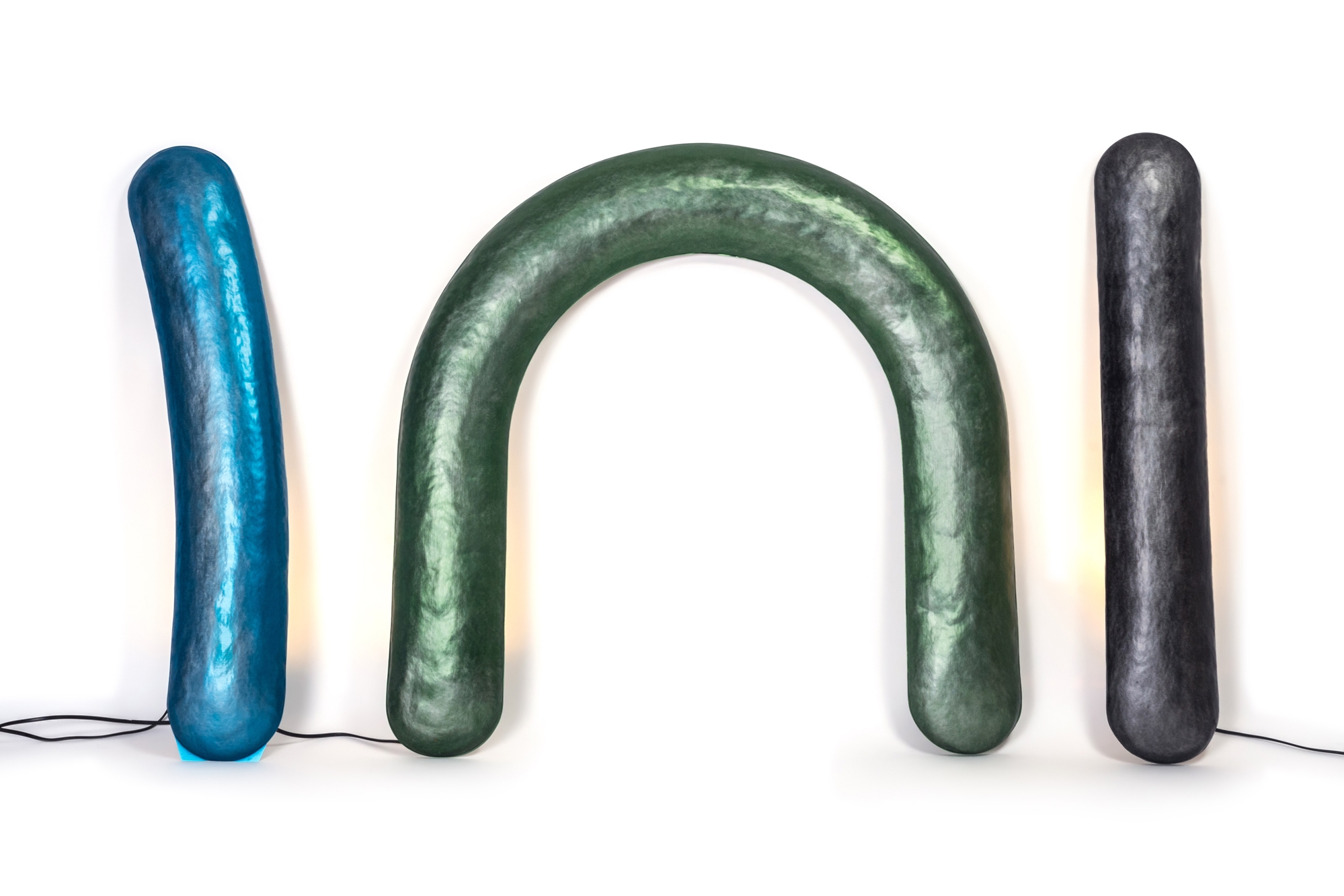 Sigve Knutson Floor Lamp In Blue Hammered And Anodised Aluminium - 2018