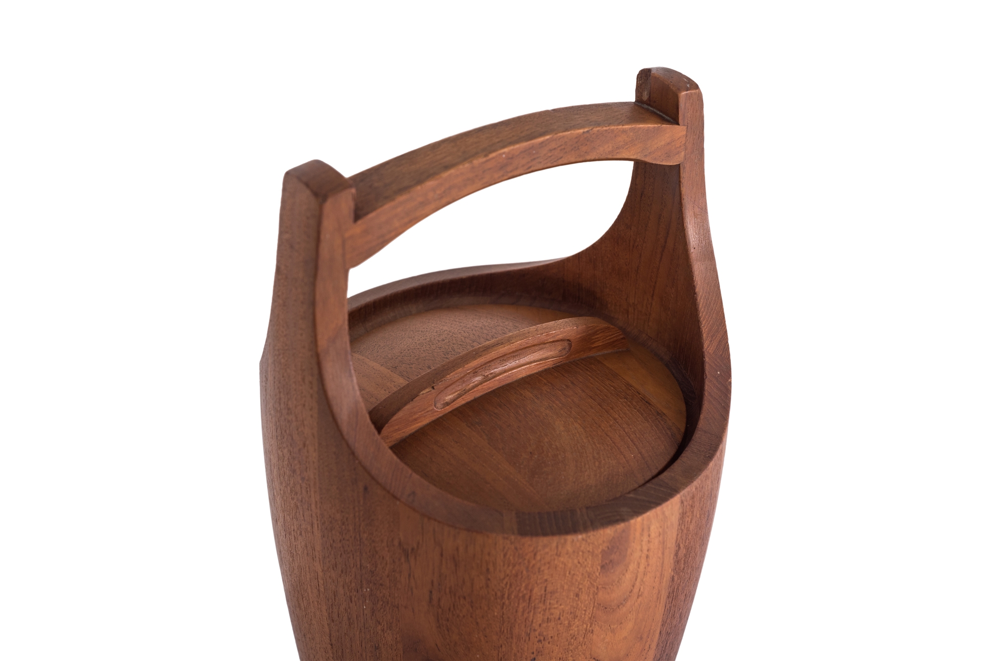 Danish Ice Bucket in Solid Teak - 1960s