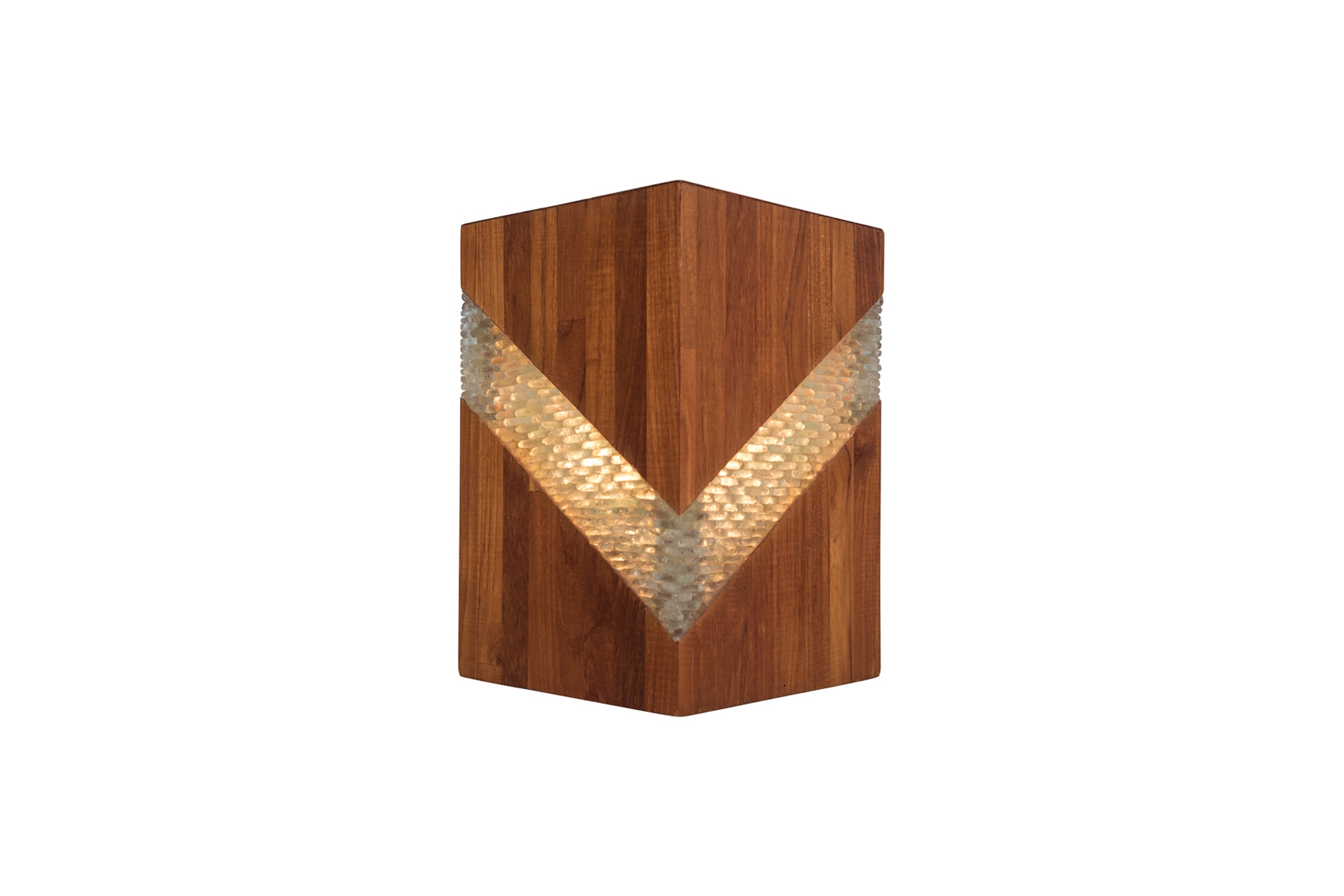 Midcentury Teak and Glass Table Lamps - 1960s