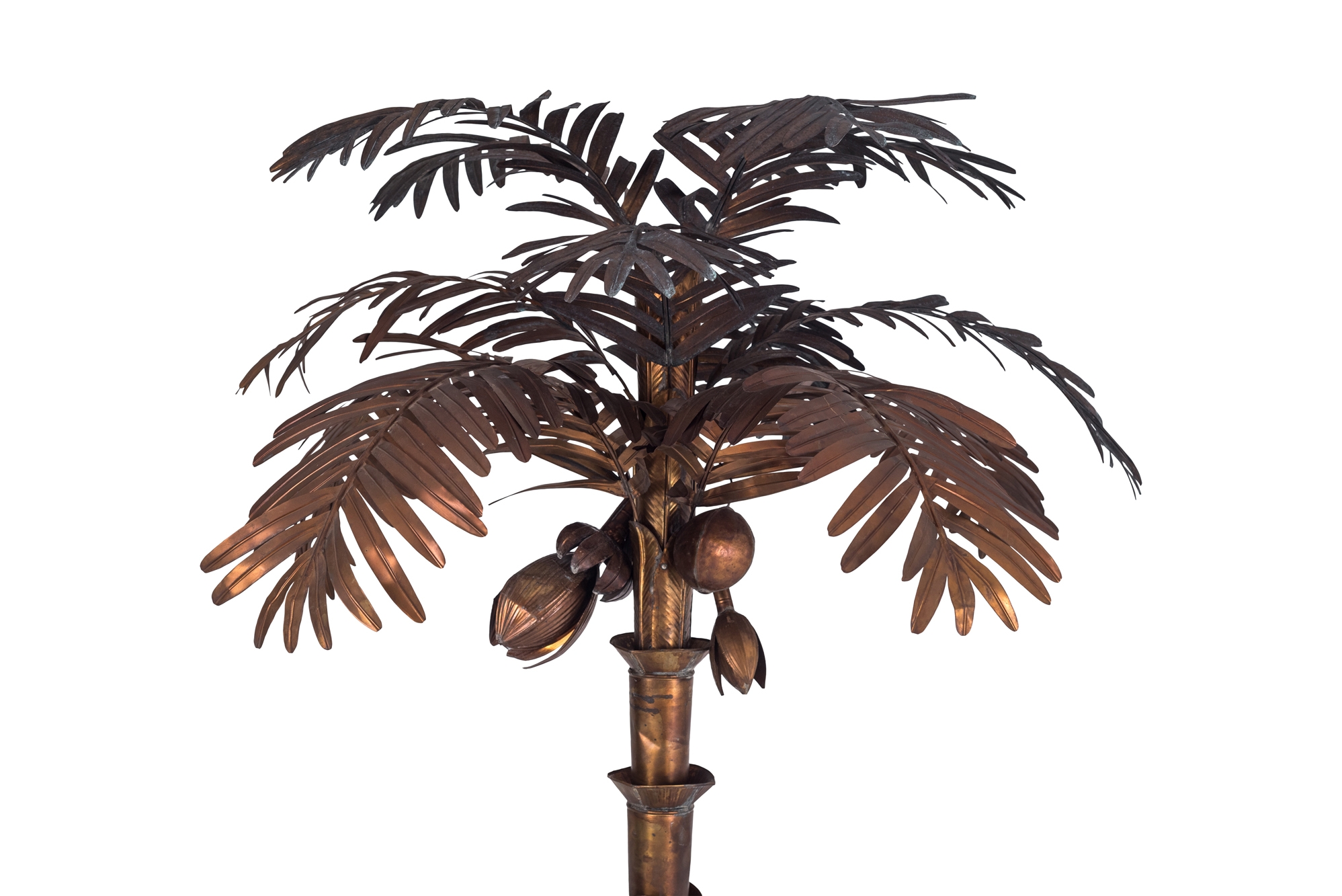 Maison Jansen Palmtree Floor lamp in Copper - 1970s