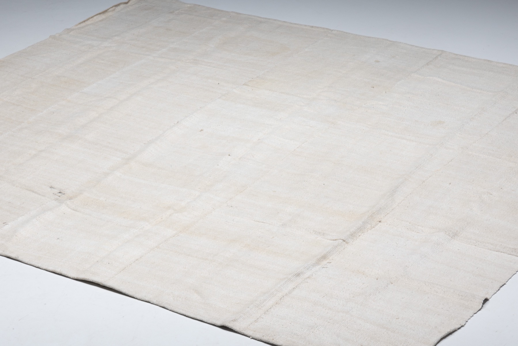 Handwoven Bleached Kilim Wool Rug - 20th Century