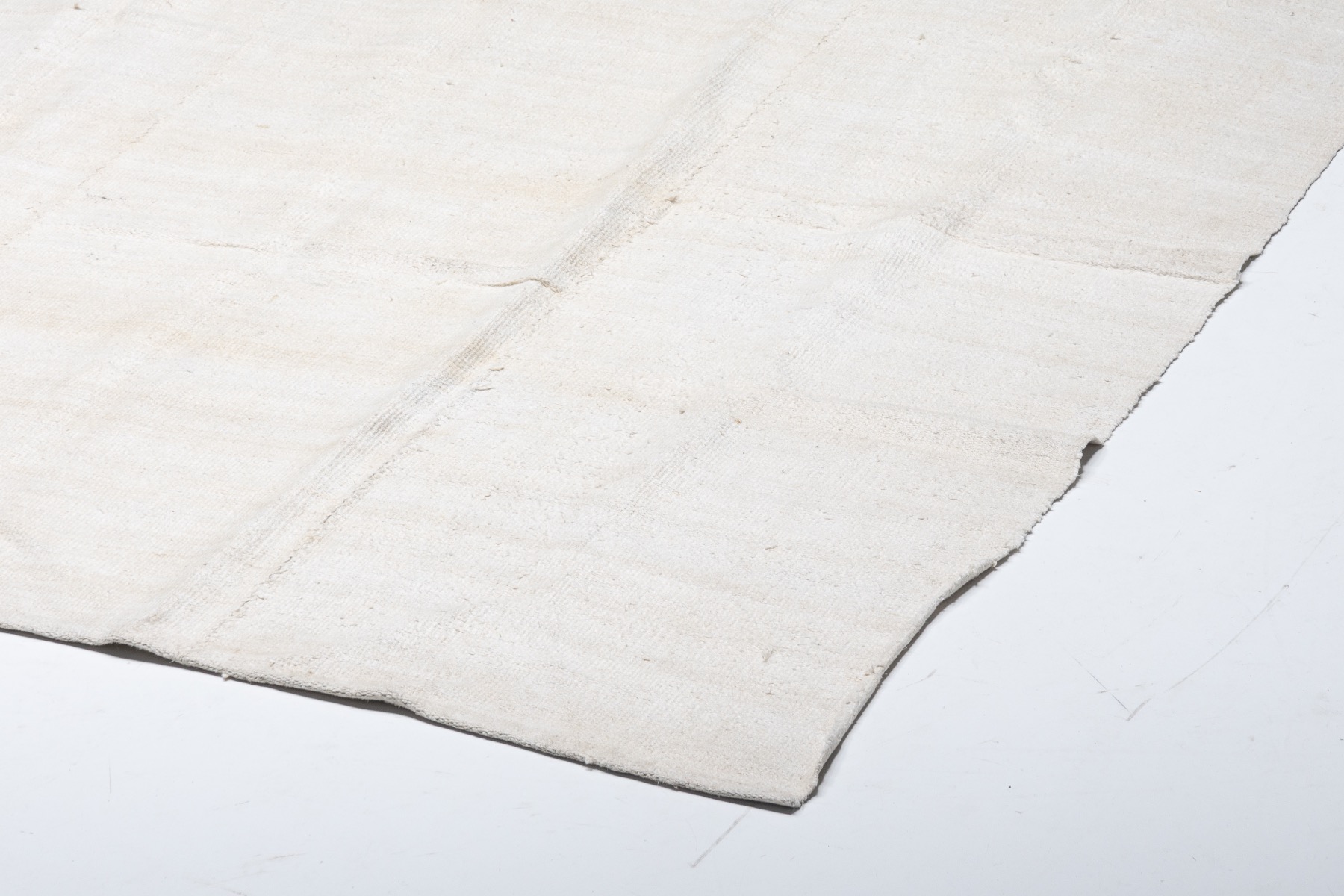 Handwoven Bleached Kilim Wool Rug - 20th Century