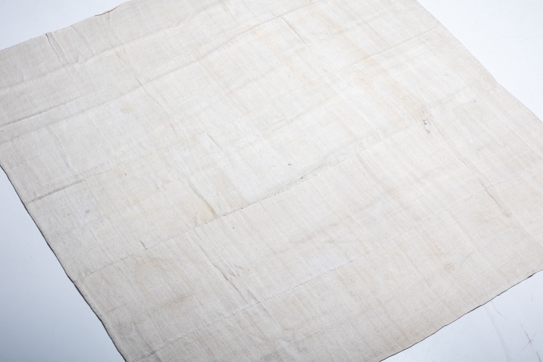 Handwoven Bleached Kilim Wool Rug - 20th Century