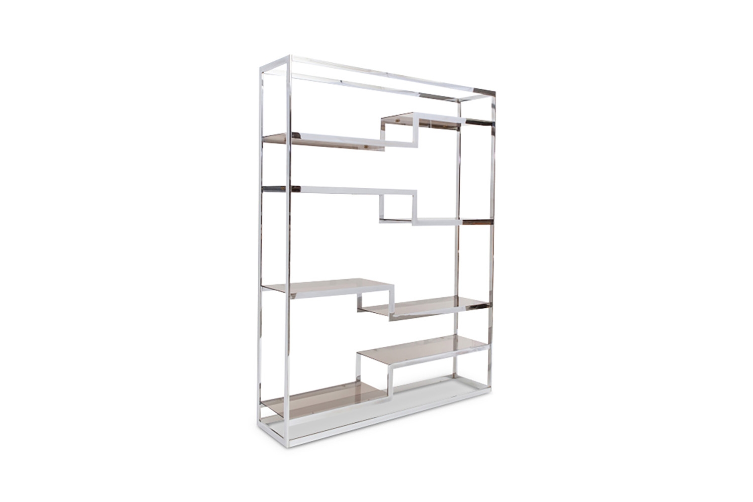 Chrome Metal Etagere, Maison Jansen - 1970s