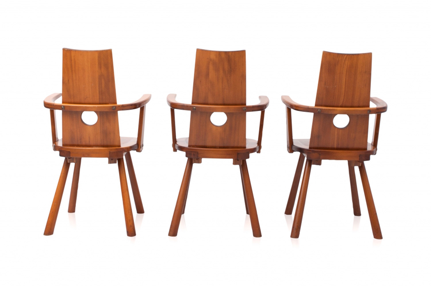 Wooden Dutch Dining Chairs - 1960s