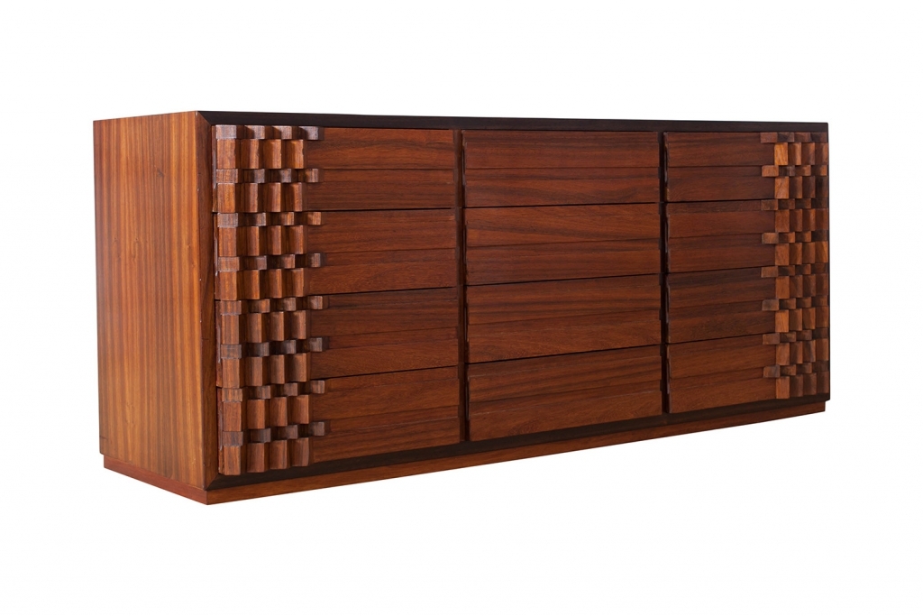 Walnut Chest Of Drawers, Luciano Frigerio - 1970s