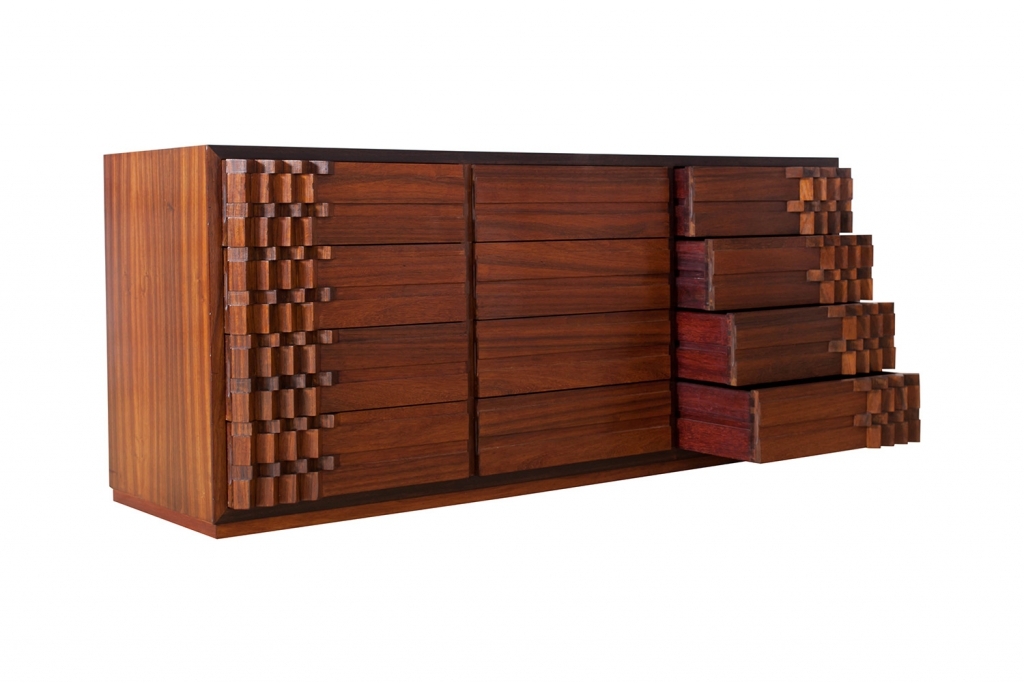 Walnut Chest Of Drawers, Luciano Frigerio - 1970s