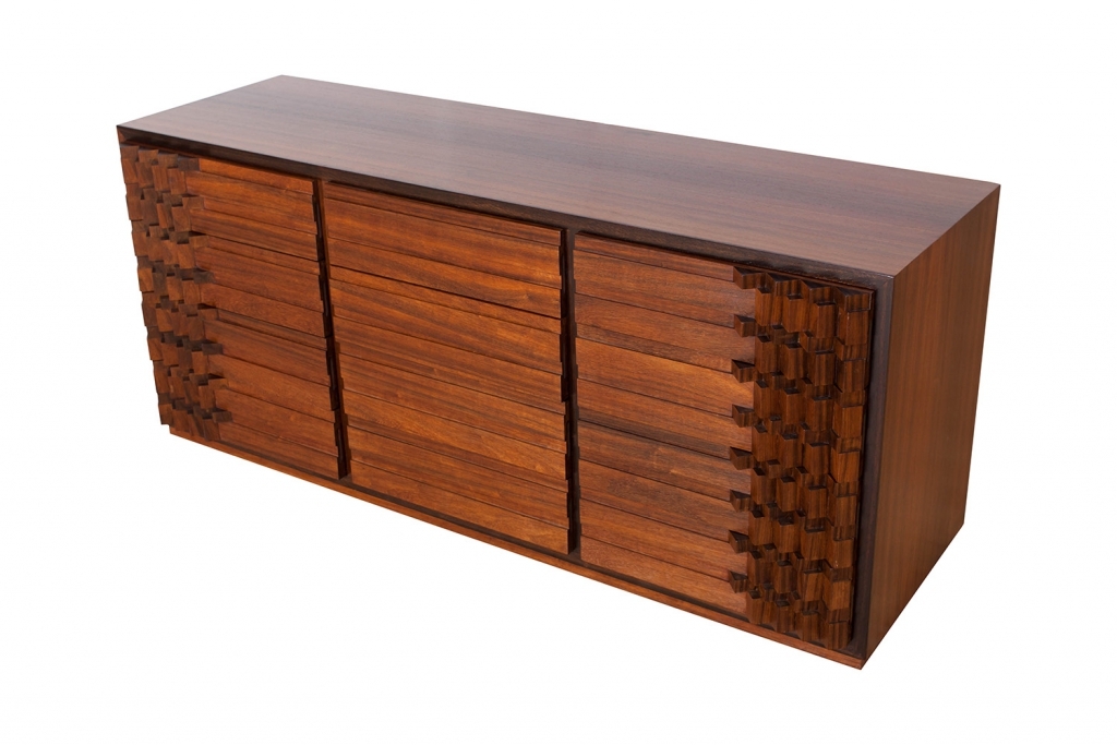 Walnut Chest Of Drawers, Luciano Frigerio - 1970s