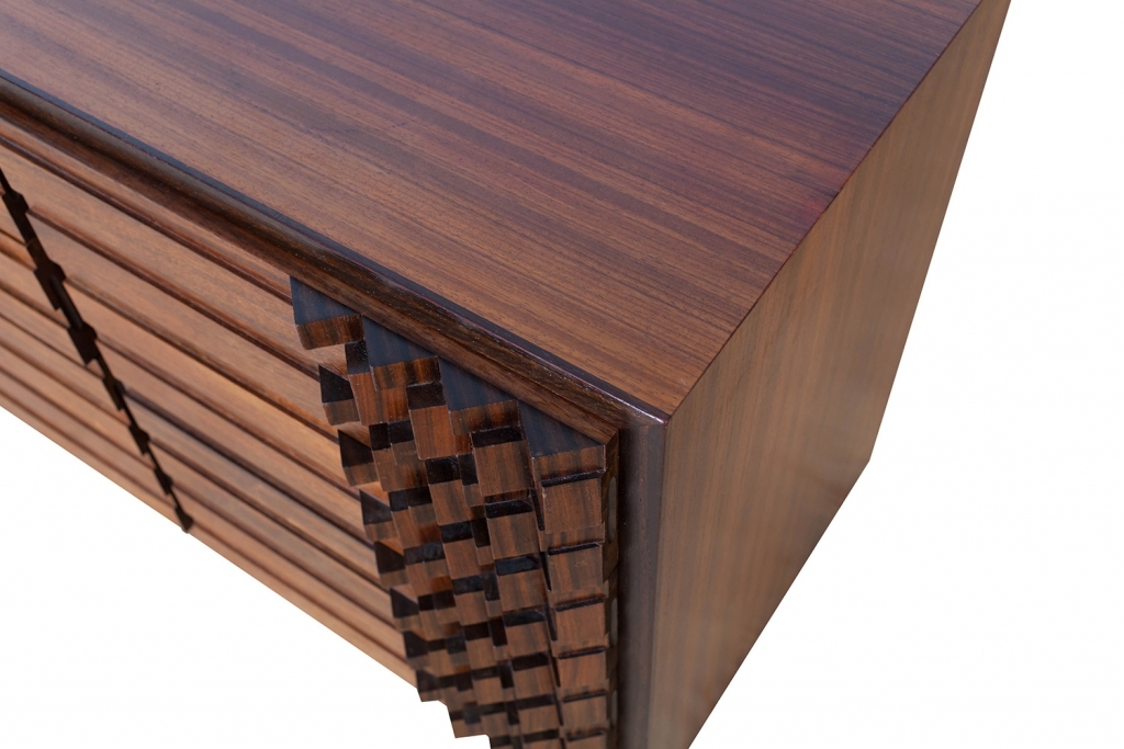 Walnut Chest Of Drawers, Luciano Frigerio - 1970s