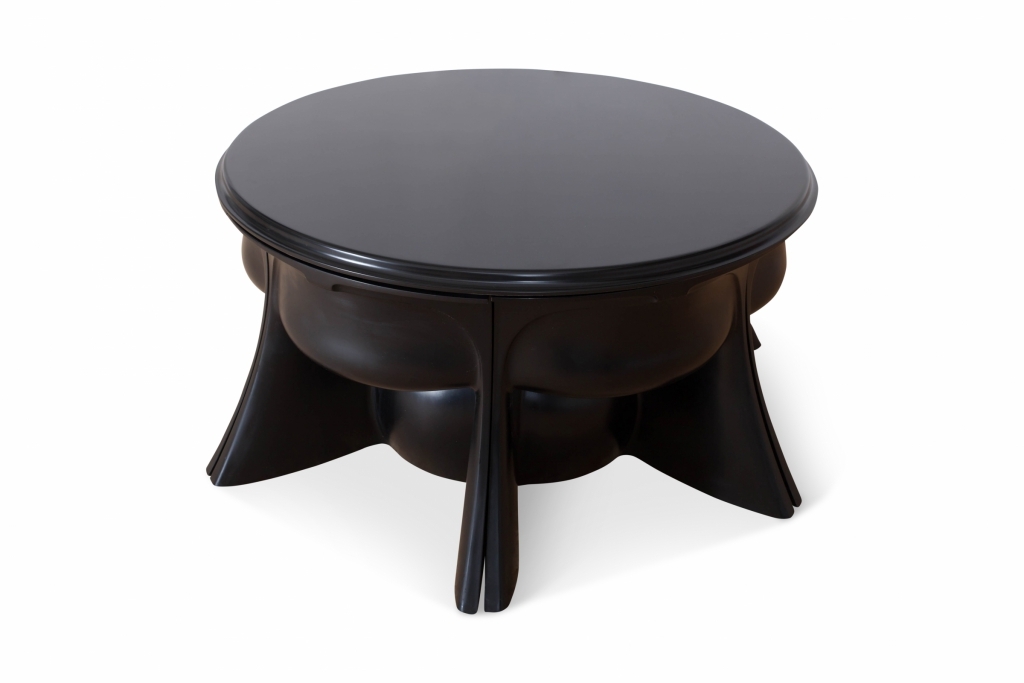 Black Dining Room Set By Pierluigi Spadolini - 1971