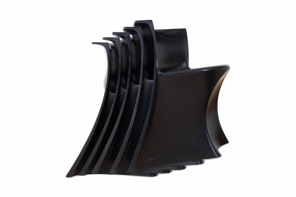 Black Dining Room Set By Pierluigi Spadolini - 1971