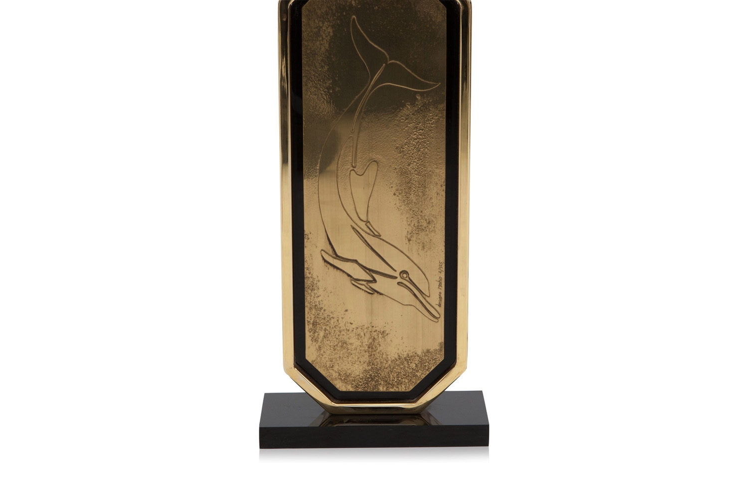 Gold & Brass Etched Lamps, Maho - 1980s