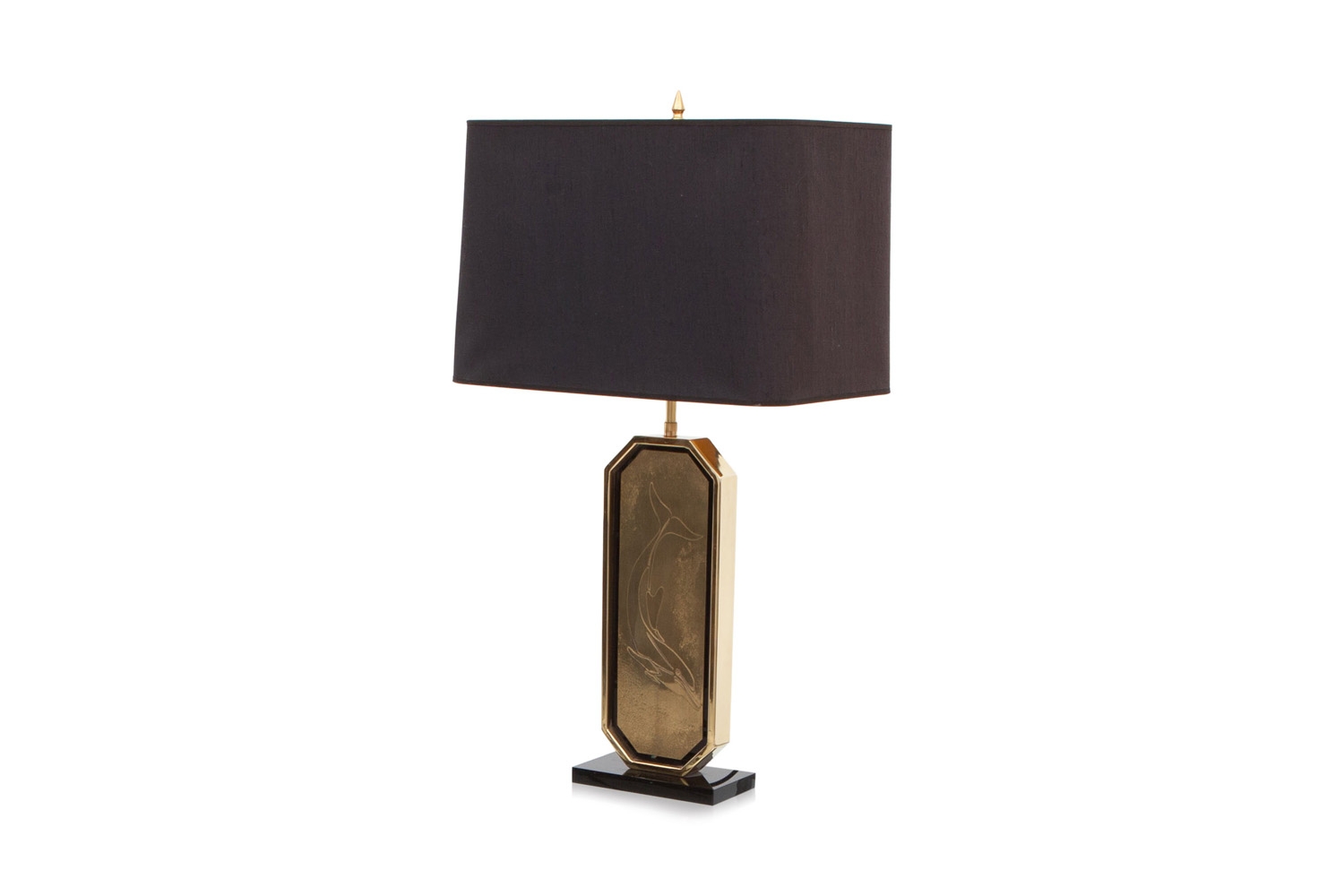 Gold & Brass Etched Lamps, Maho - 1980s