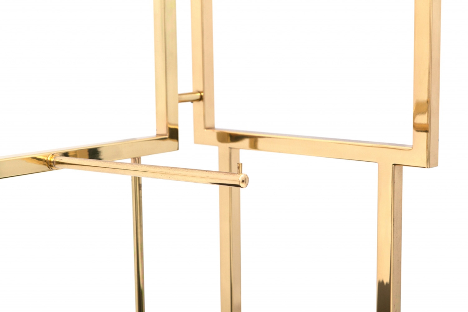 Black Lacquer And Brass Étagère Display Unit - 2000s
