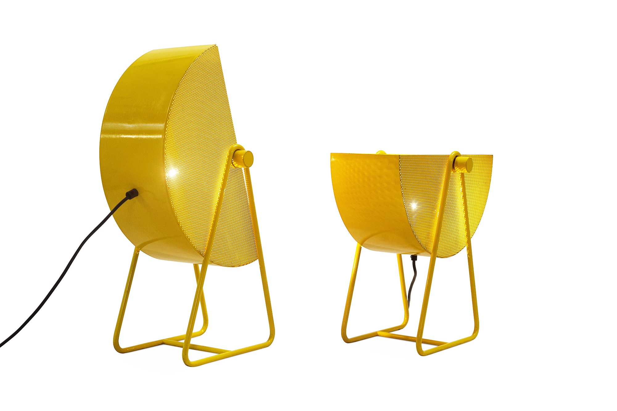 Bieffeplast Metal Table Lamps with Adjustable Shades - 1970s