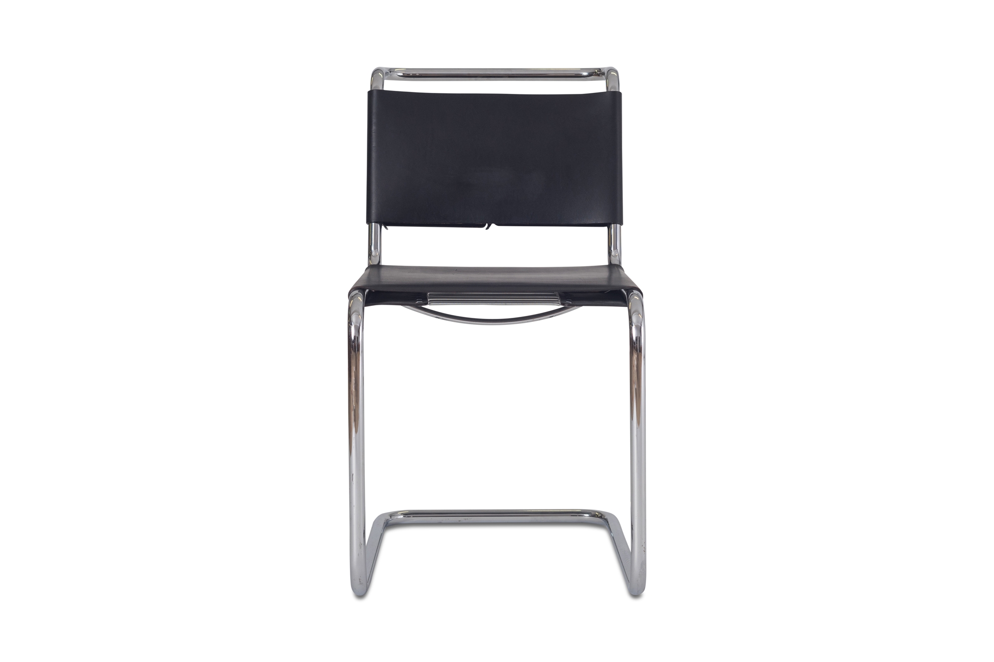 Marcel Breuer B33 Leather Dining Chairs - 1950s