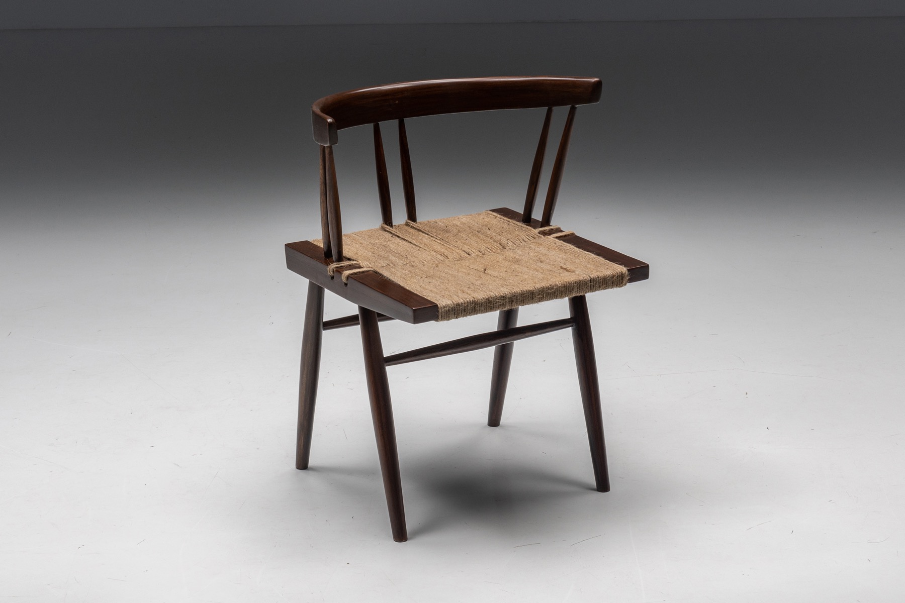 George Nakashima Grass Seated Dining Chairs - 1960