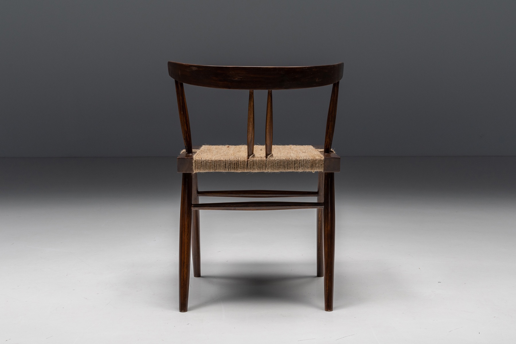 George Nakashima Grass Seated Dining Chairs - 1960
