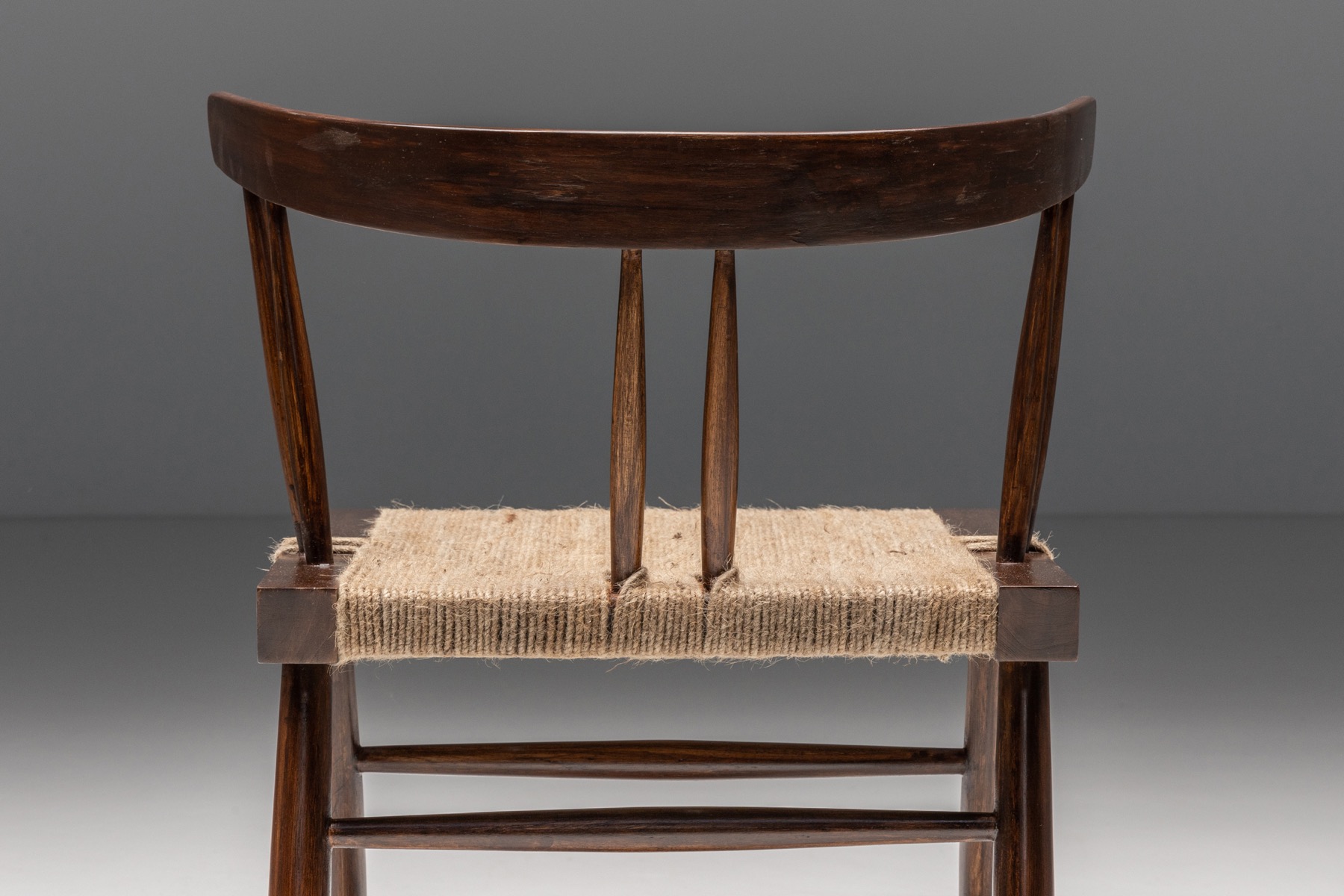 George Nakashima Grass Seated Dining Chairs - 1960