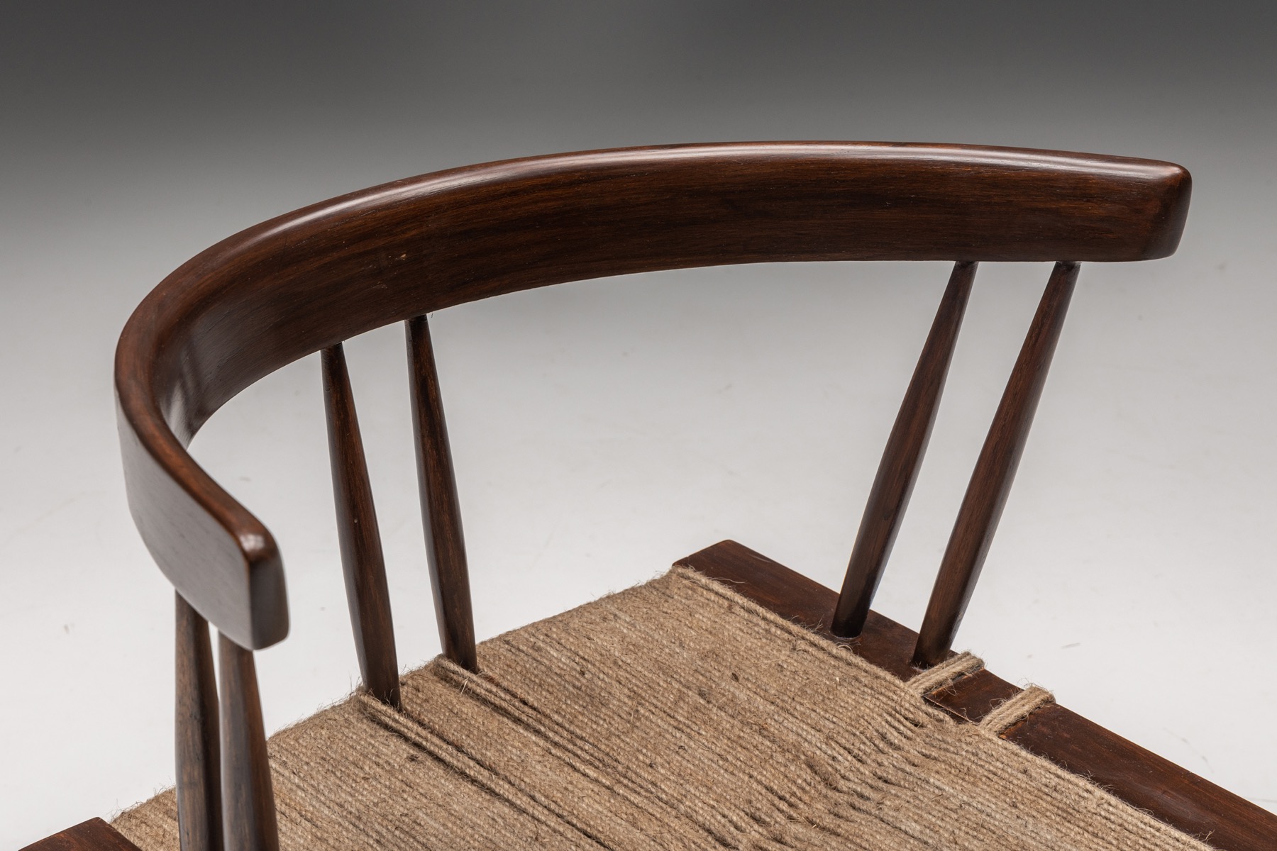 George Nakashima Grass Seated Dining Chairs - 1960
