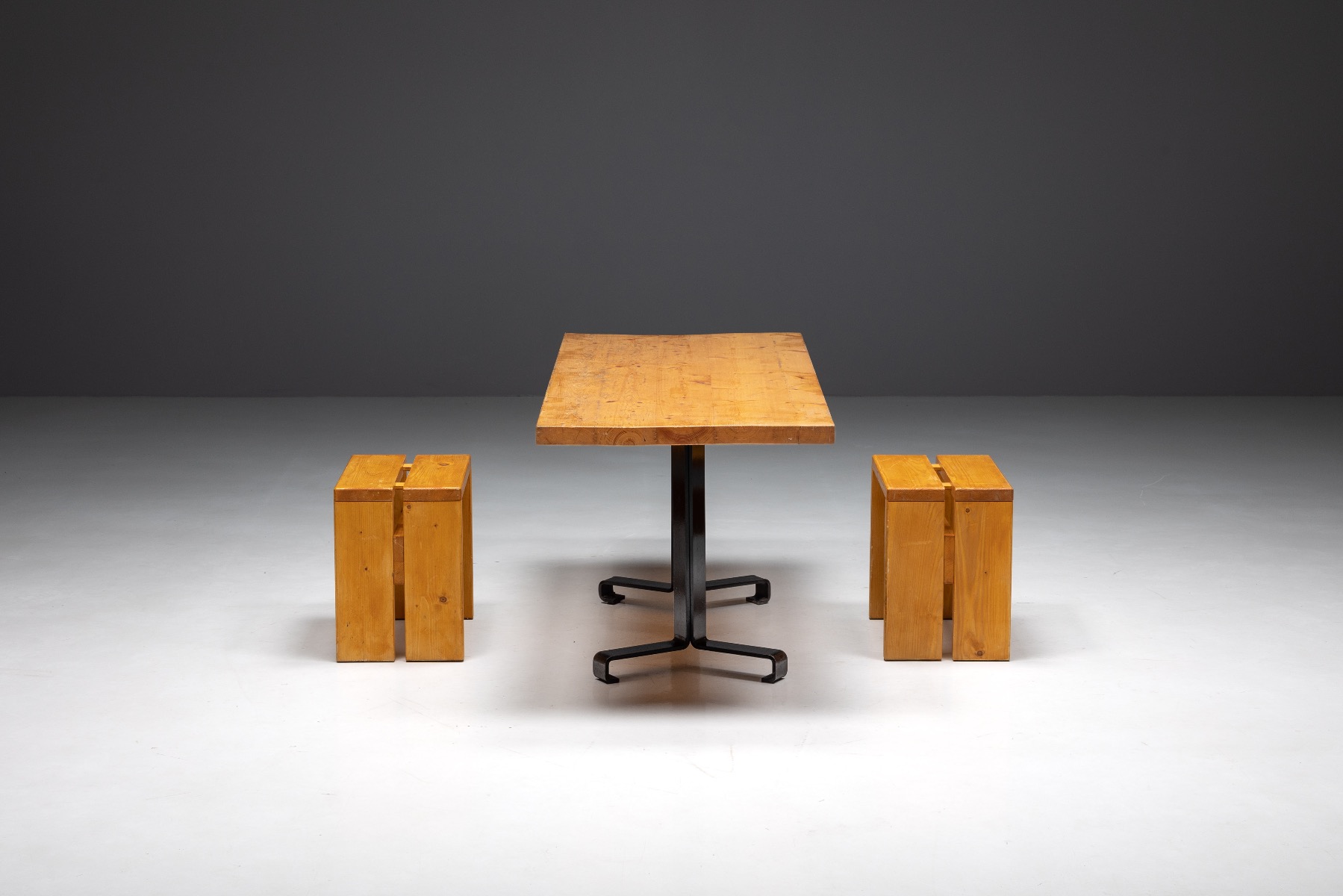 Dining Table by Charlotte Perriand for 'Les Arcs' - 1960s