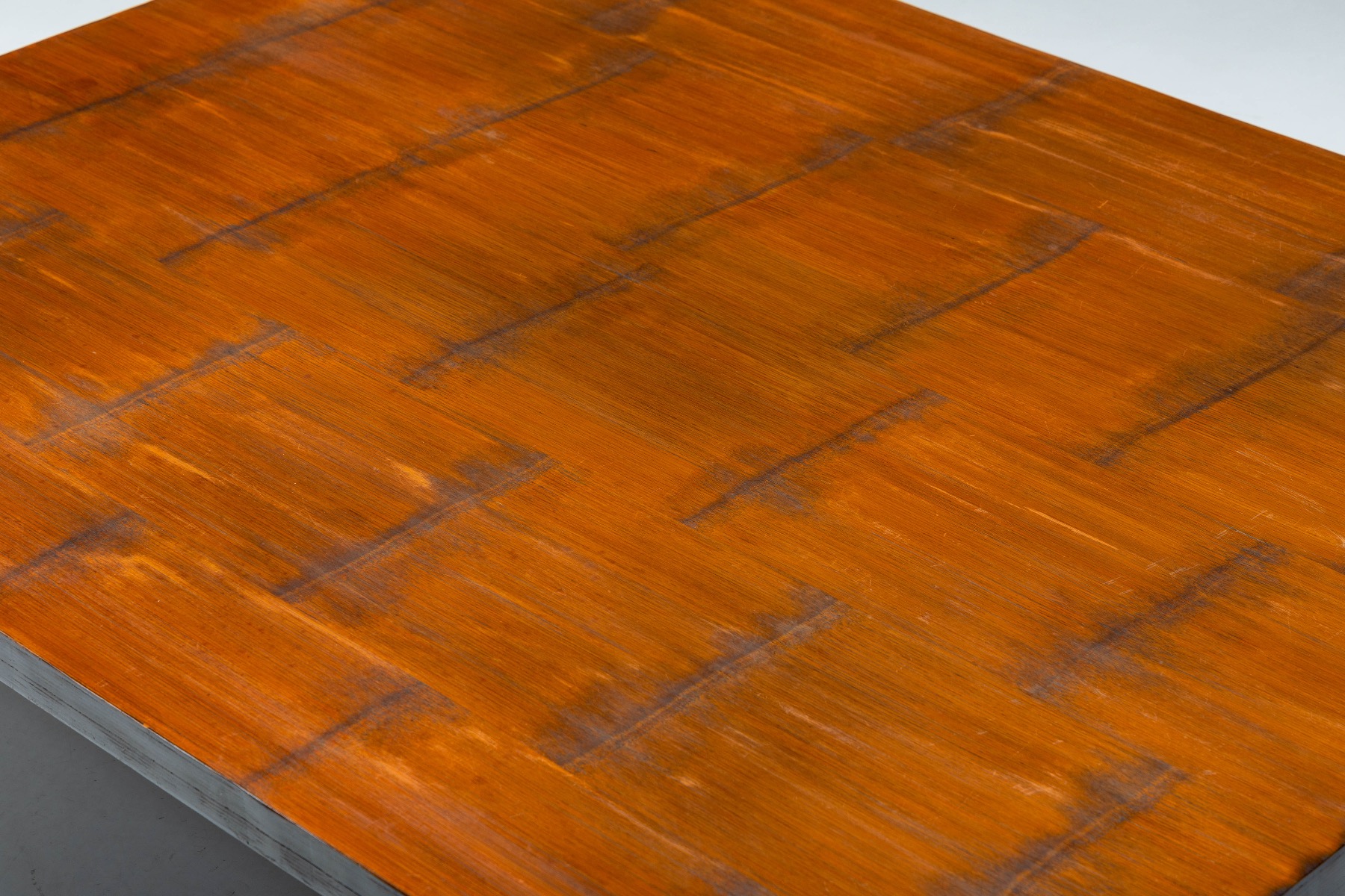 Coffee Table by Axel Vervoordt in Wengé and Bamboo - 1980s