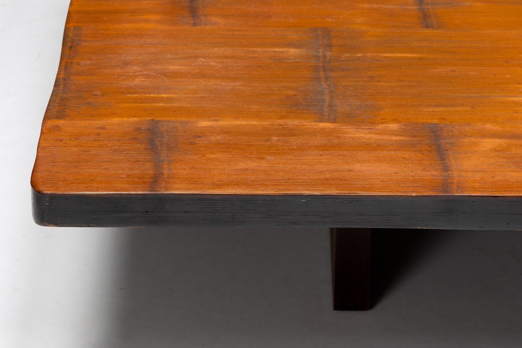 Coffee Table by Axel Vervoordt in Wengé and Bamboo - 1980s