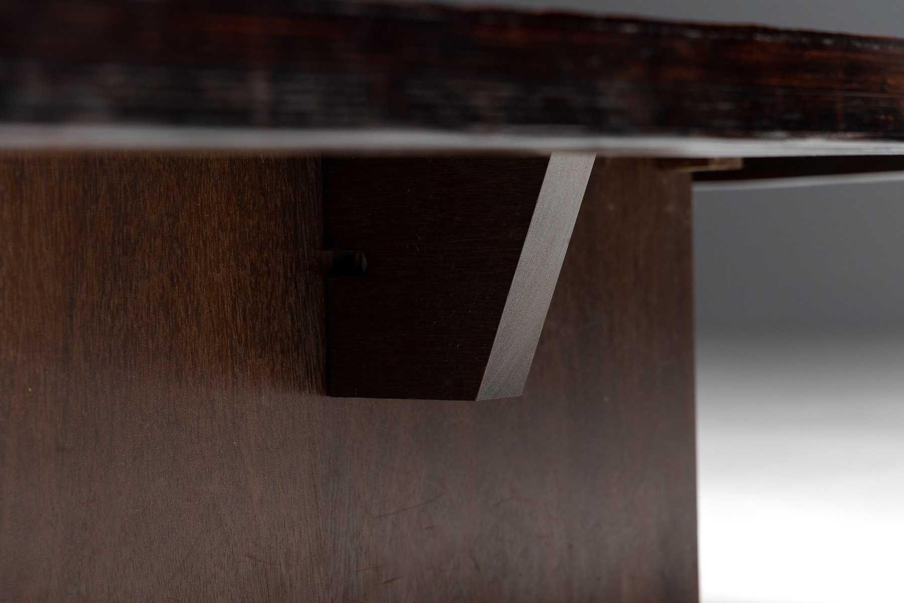 Coffee Table by Axel Vervoordt in Wengé and Bamboo - 1980s