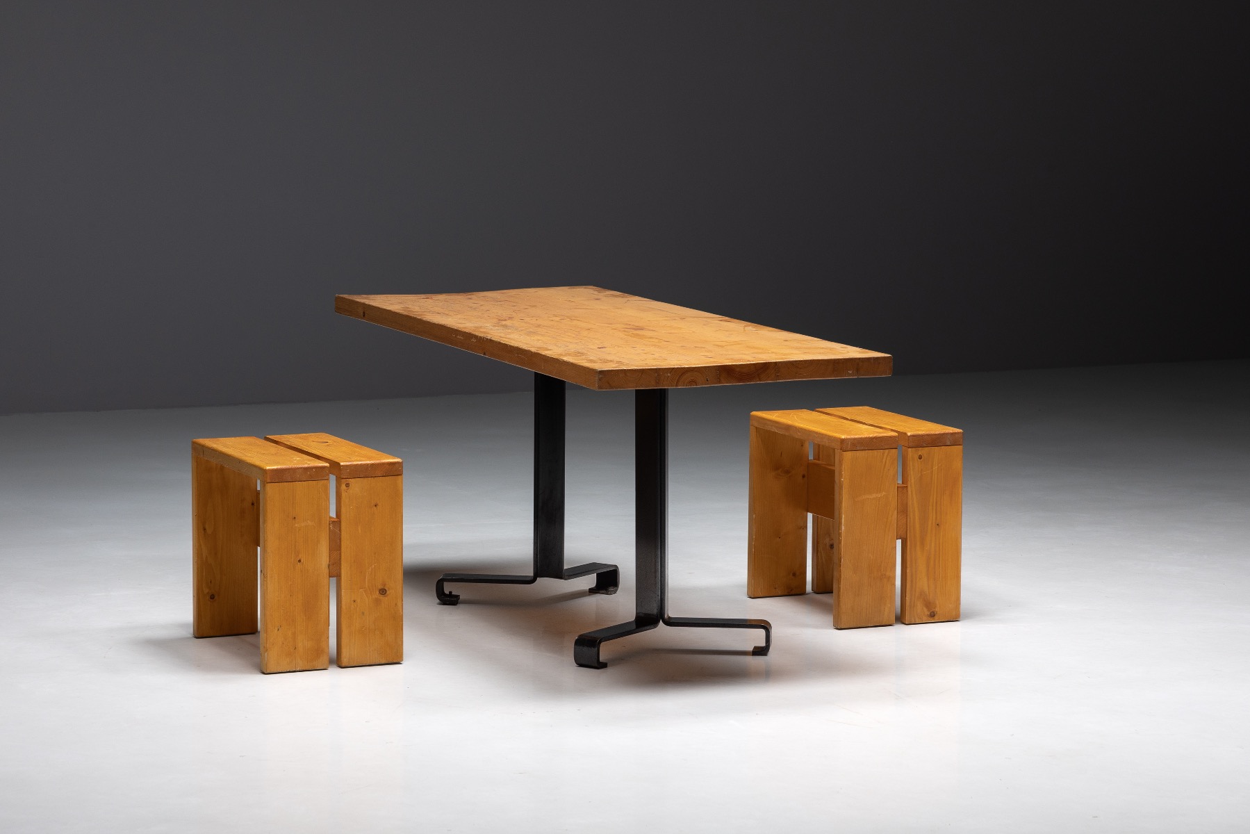 Dining Table by Charlotte Perriand for 'Les Arcs' - 1960s