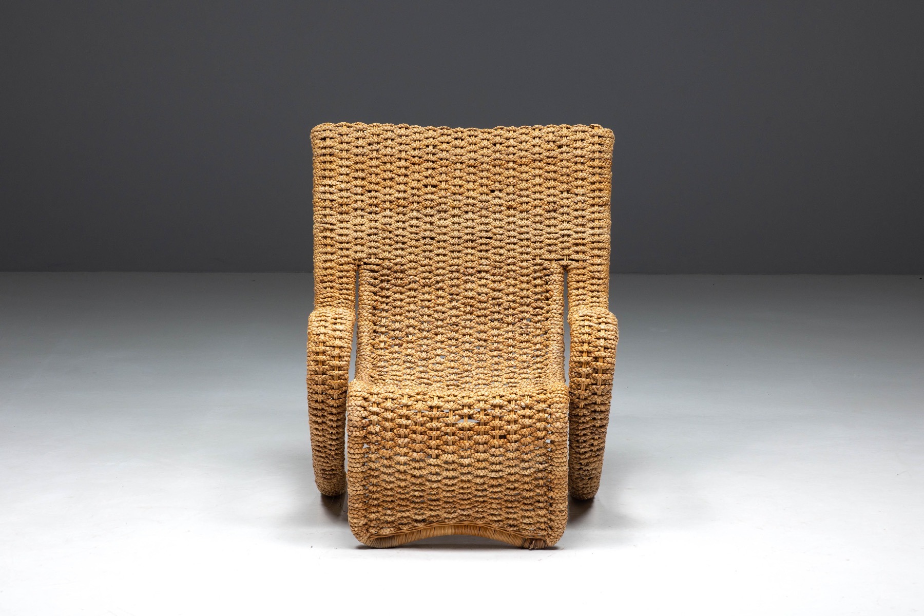 Braided Rope Lounge Chair by Marzio Cecchi - 1970s