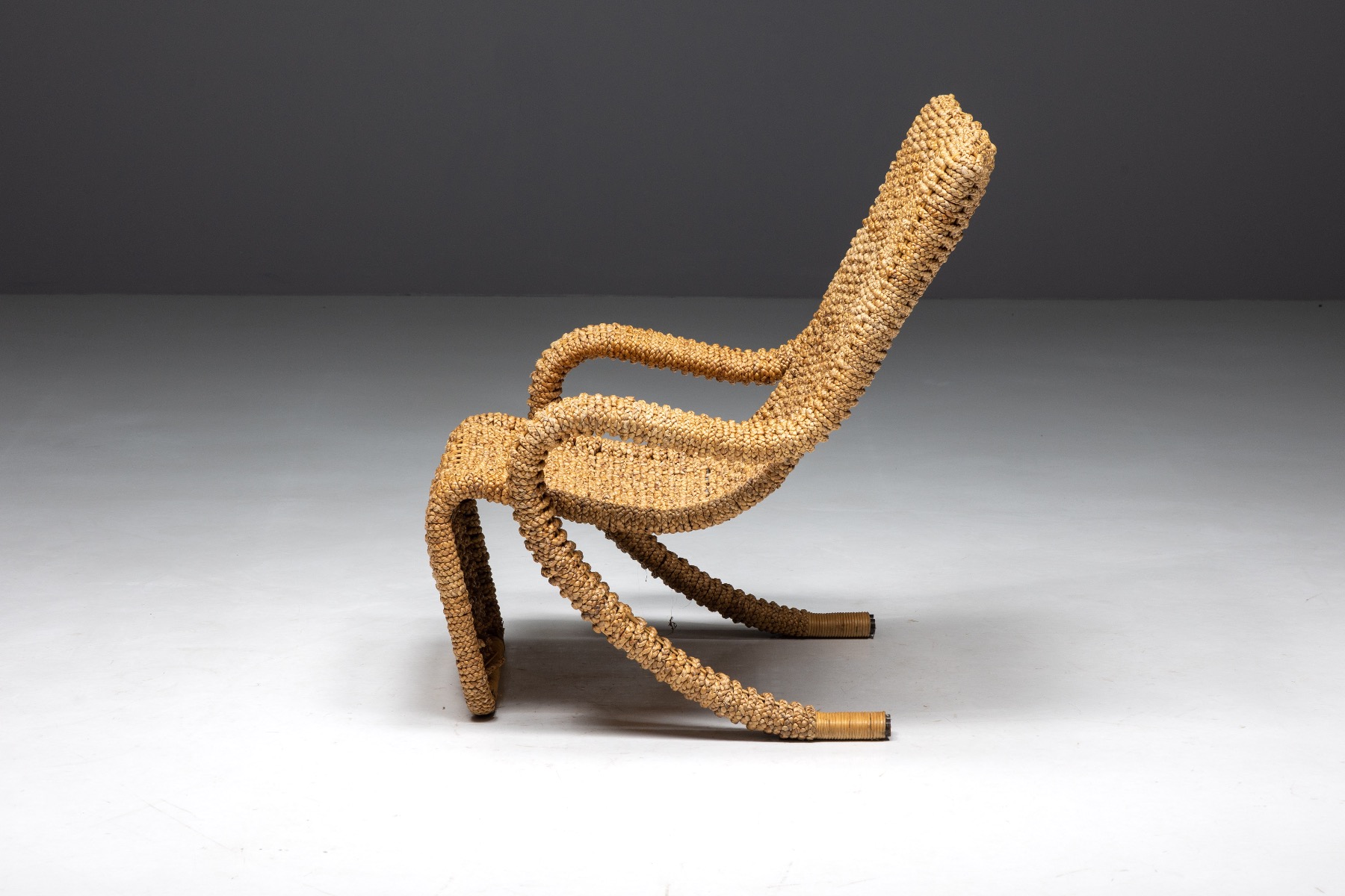 Braided Rope Lounge Chair by Marzio Cecchi - 1970s