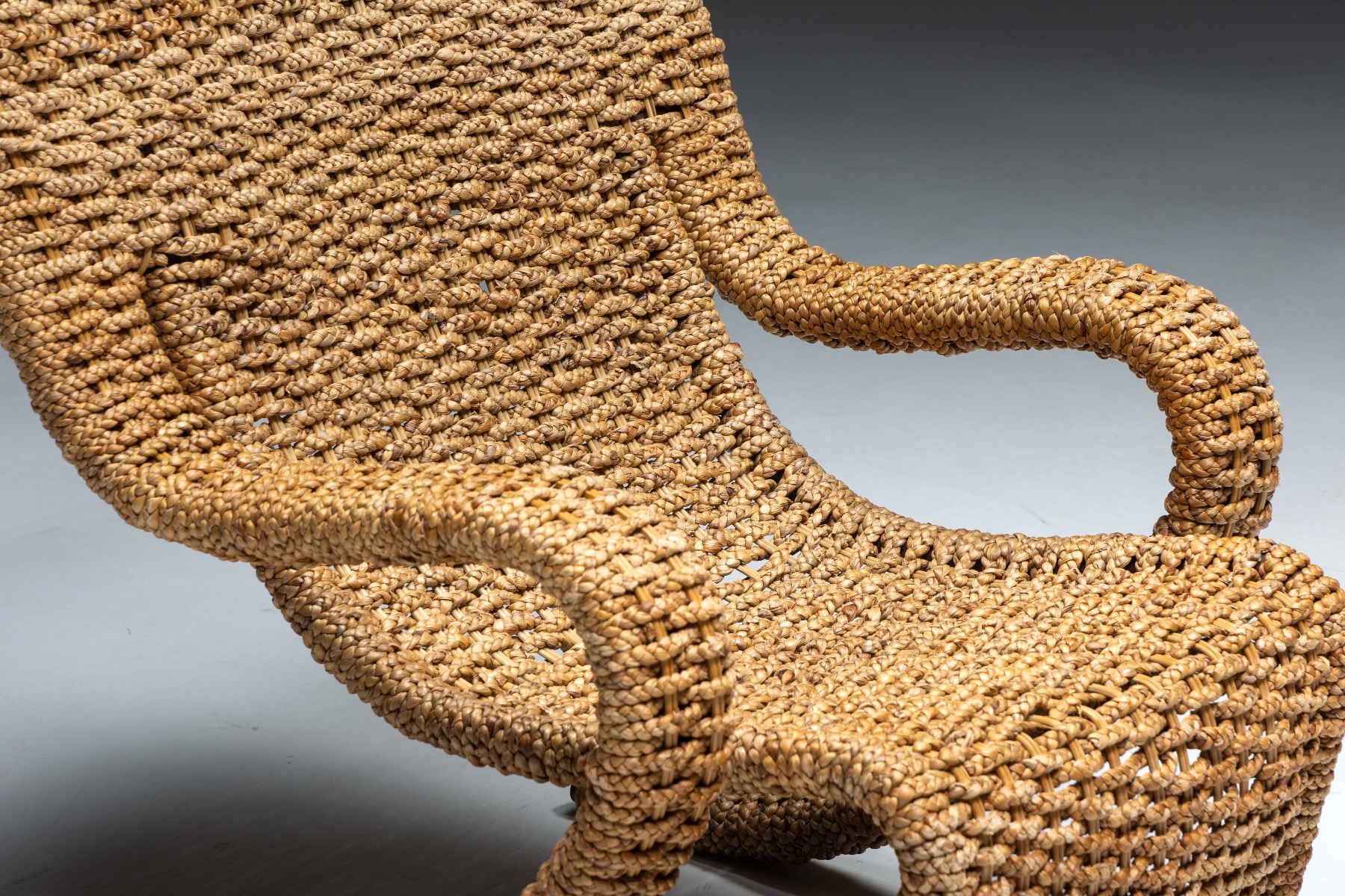 Braided Rope Lounge Chair by Marzio Cecchi - 1970s