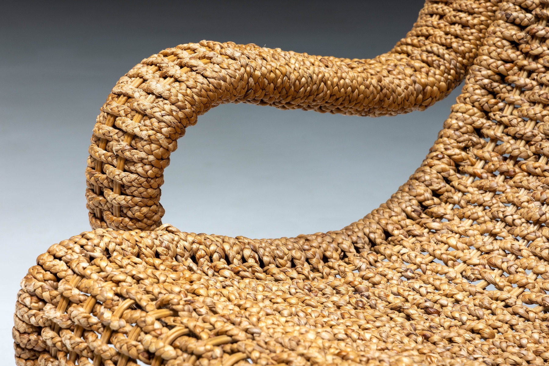 Braided Rope Lounge Chair by Marzio Cecchi - 1970s
