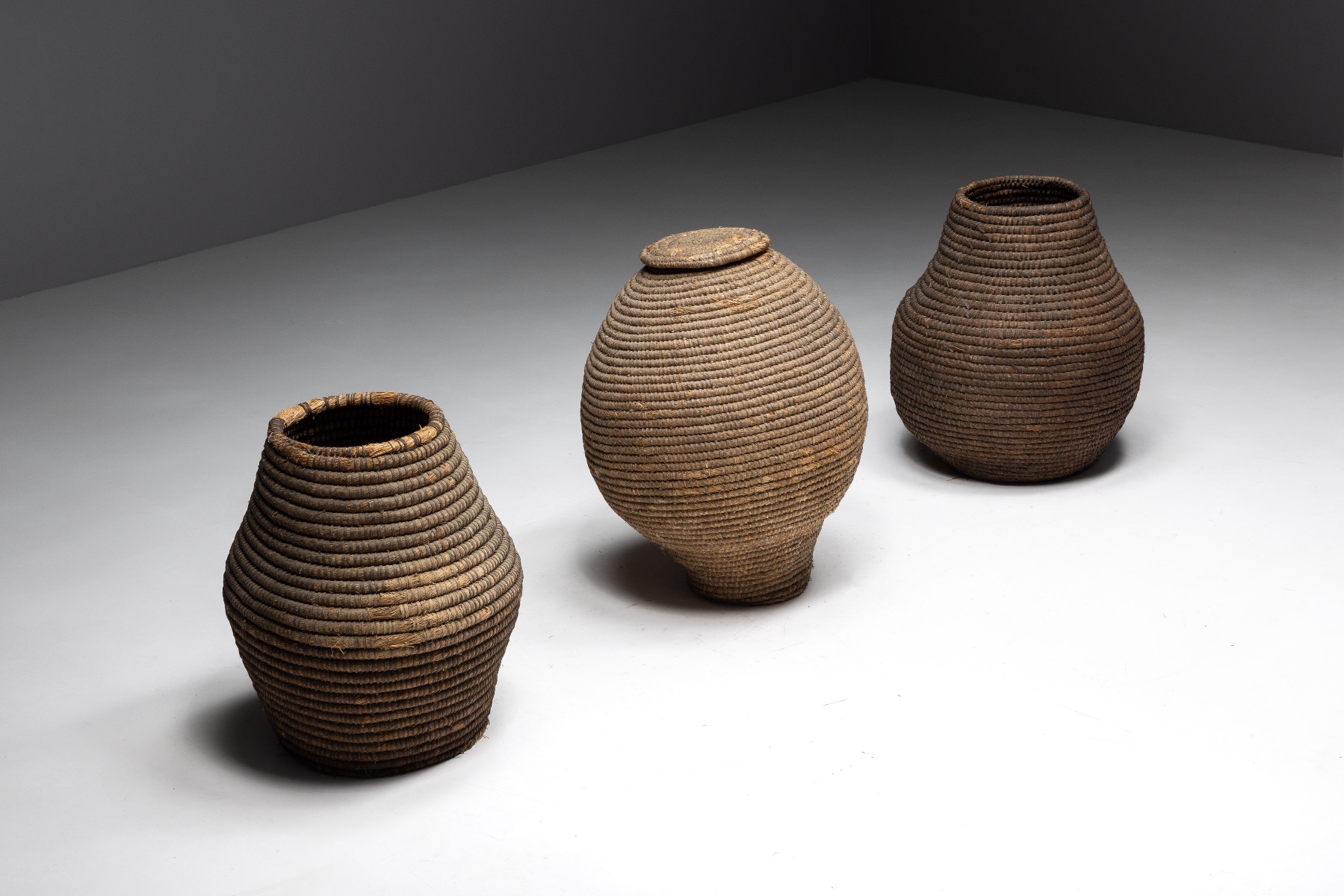 Set of Folk Art Baskets - Early 20th Century