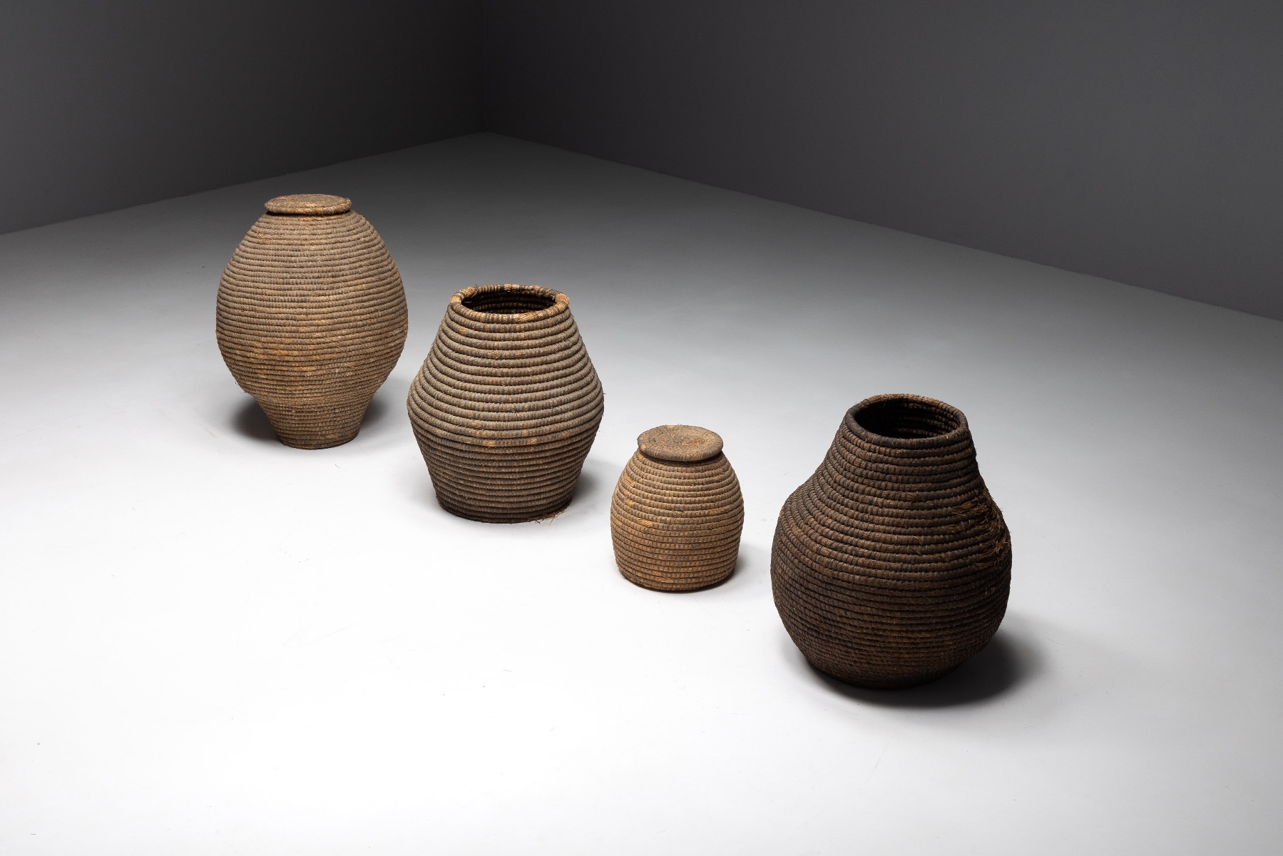 Set of Folk Art Baskets - Early 20th Century
