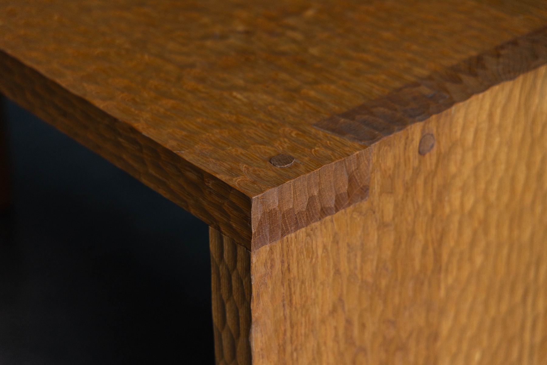 Hand-Carved Oak Console Table - Early 21st Century