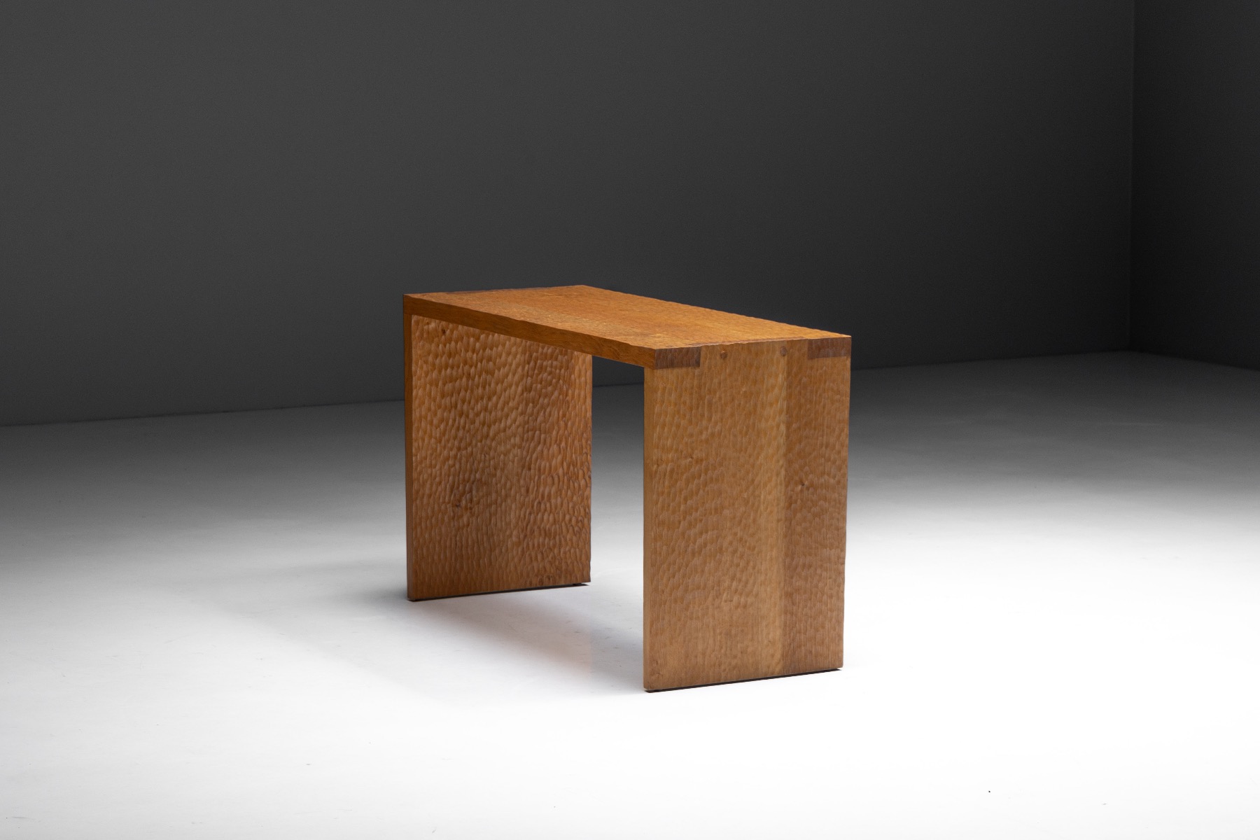 Hand-Carved Oak Console Table - Early 21st Century