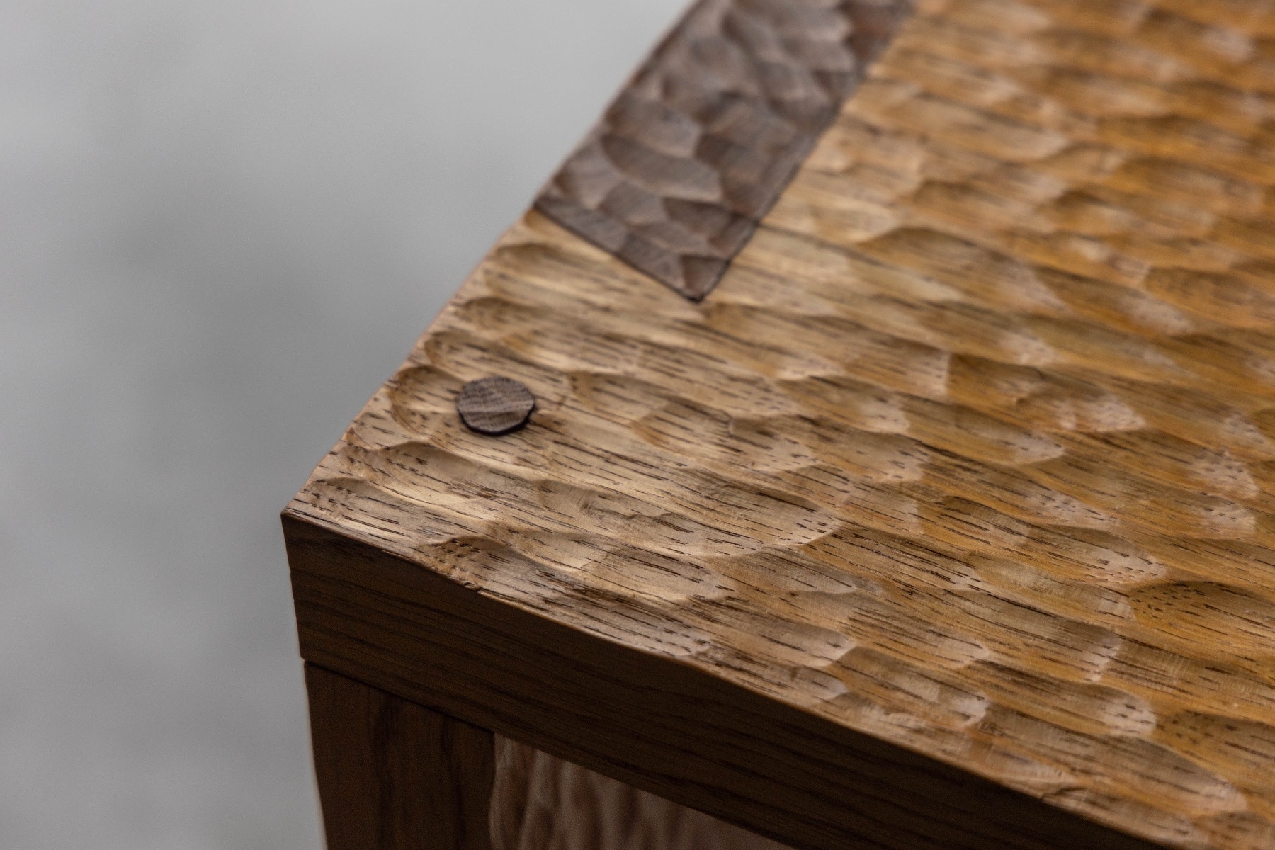 Hand-Carved Oak Console Table - Early 21st Century