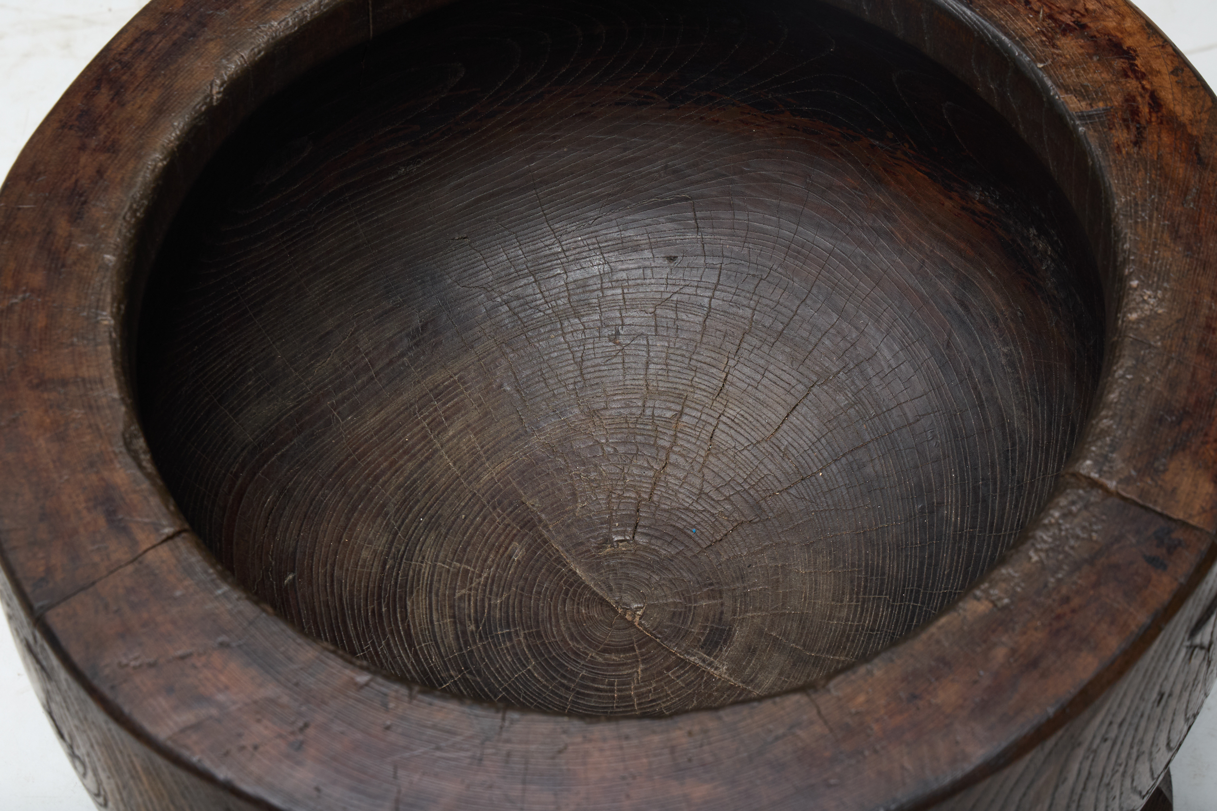 Hand-Carved Sculptural Usu Mortar, Japan - Early 20th Century