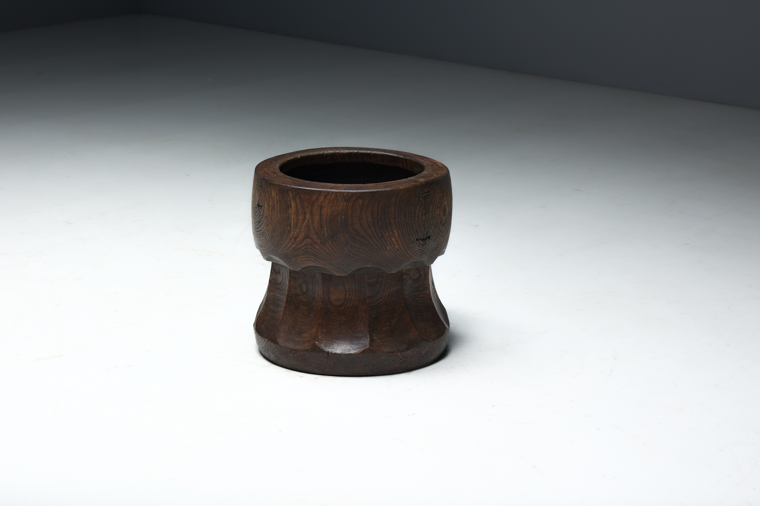 Hand-Carved Sculptural Usu Mortar, Japan - Early 20th Century
