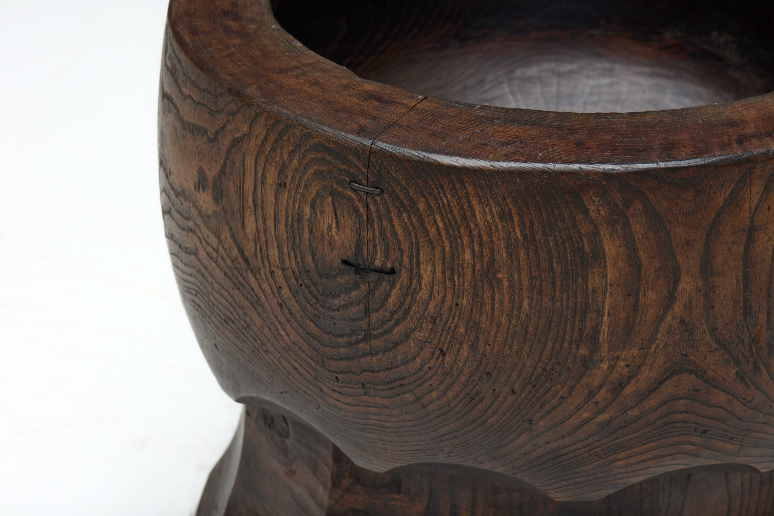 Hand-Carved Sculptural Usu Mortar, Japan - Early 20th Century