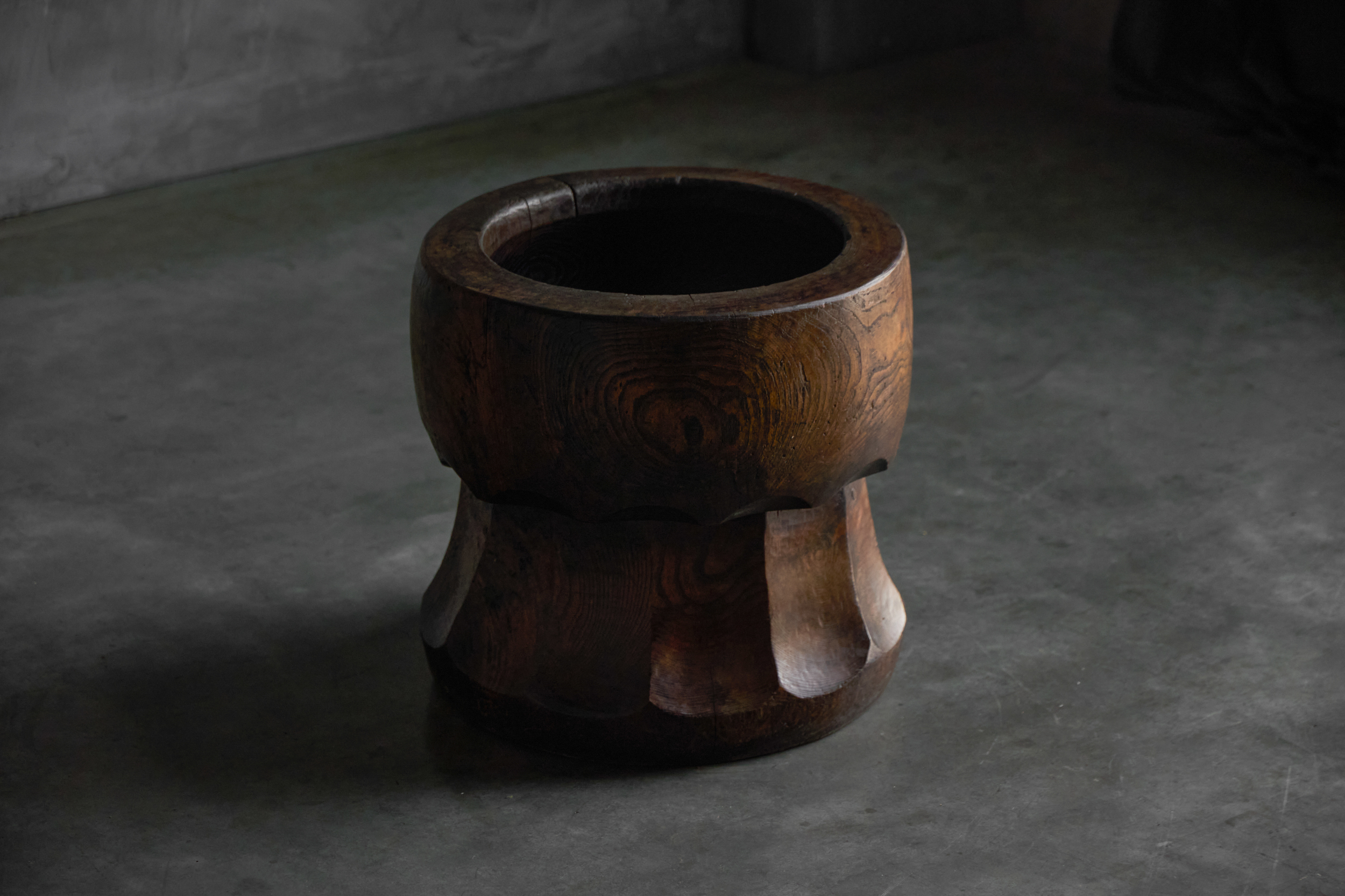 Hand-Carved Sculptural Usu Mortar, Japan - Early 20th Century